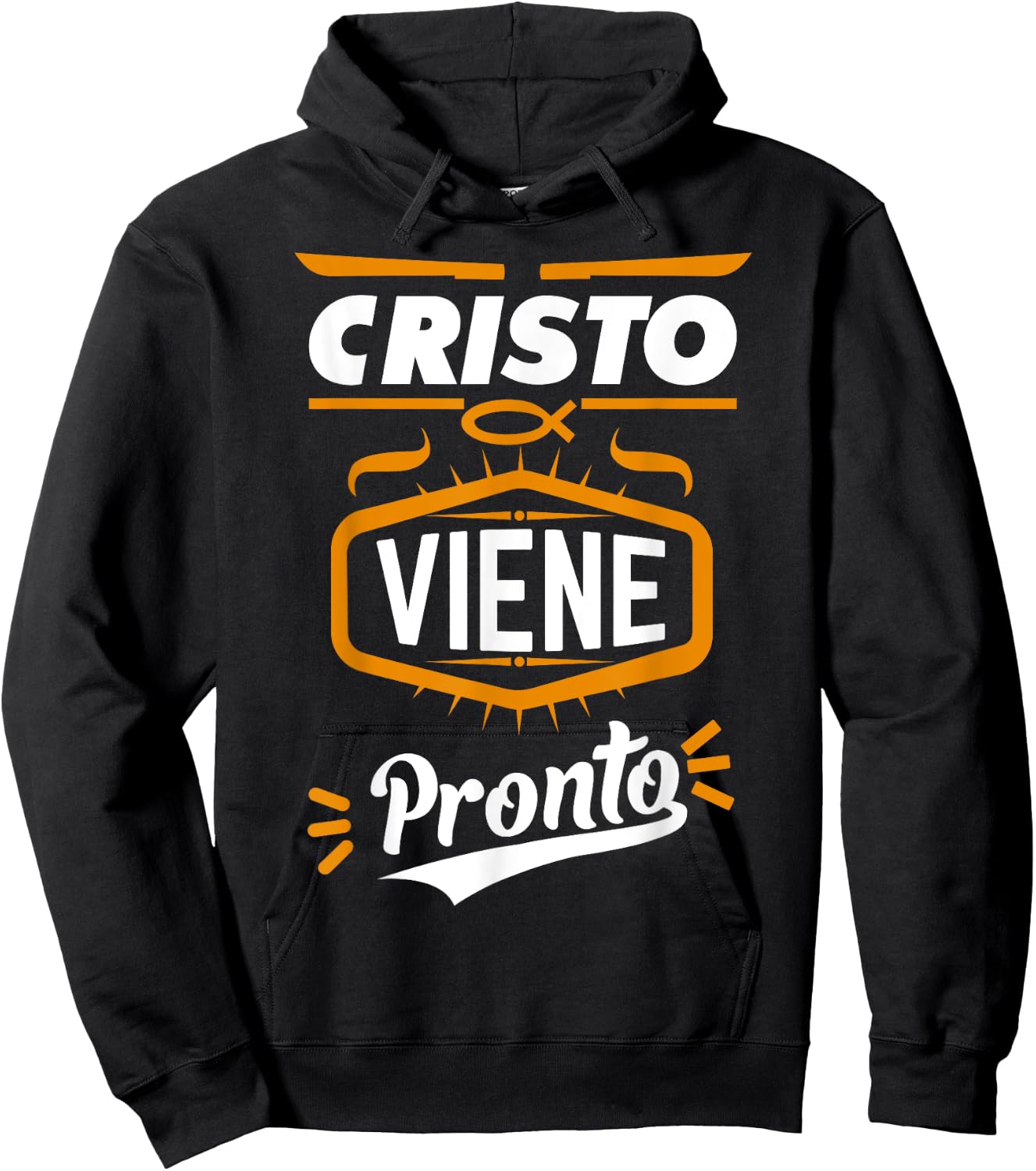 Cristo viene pronto Spanish Bible Verses in Spanish Hoodie - Hoodie | Black