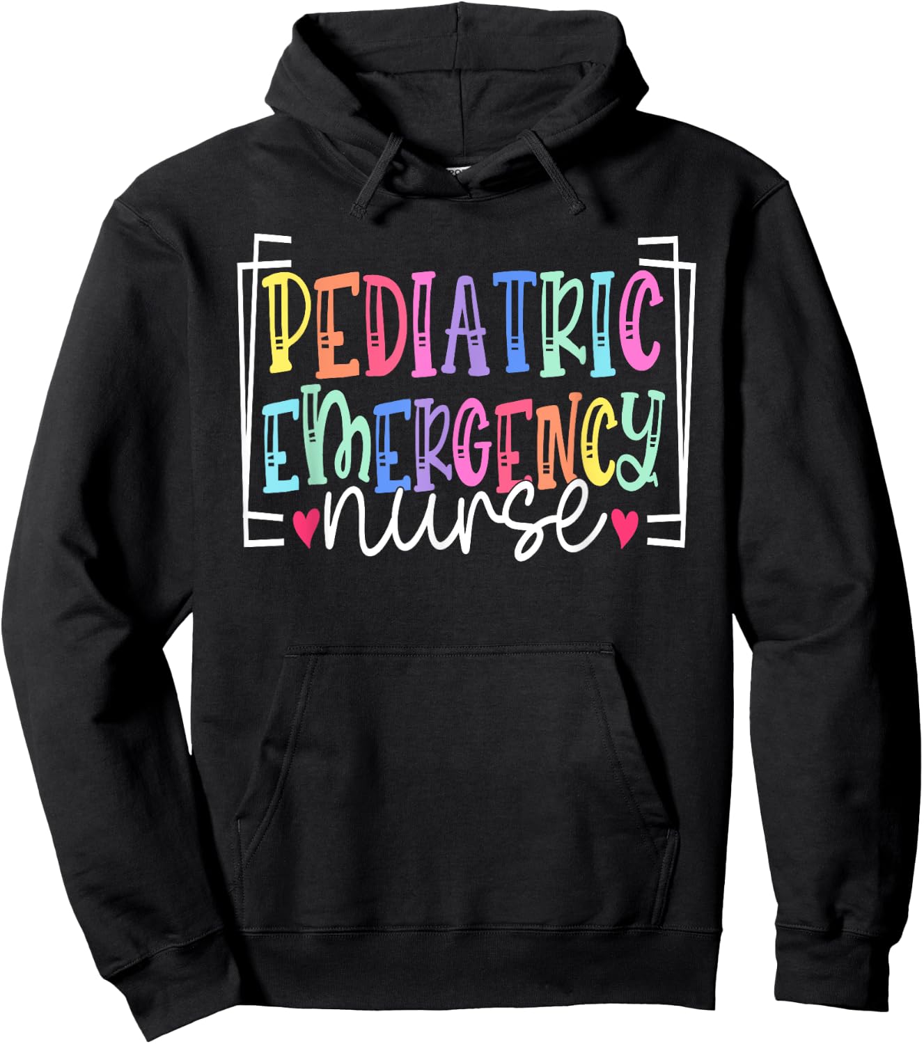 Pediatric Emergency Nurse ER Nurse Pediatric ER Nurse School Hoodie - Hoodie | Black