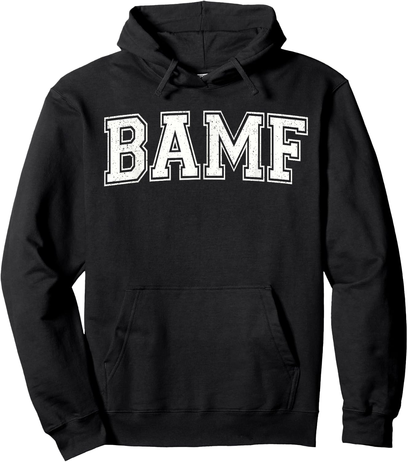 Bamf Varsity Style Hoodie - Hoodie | Black