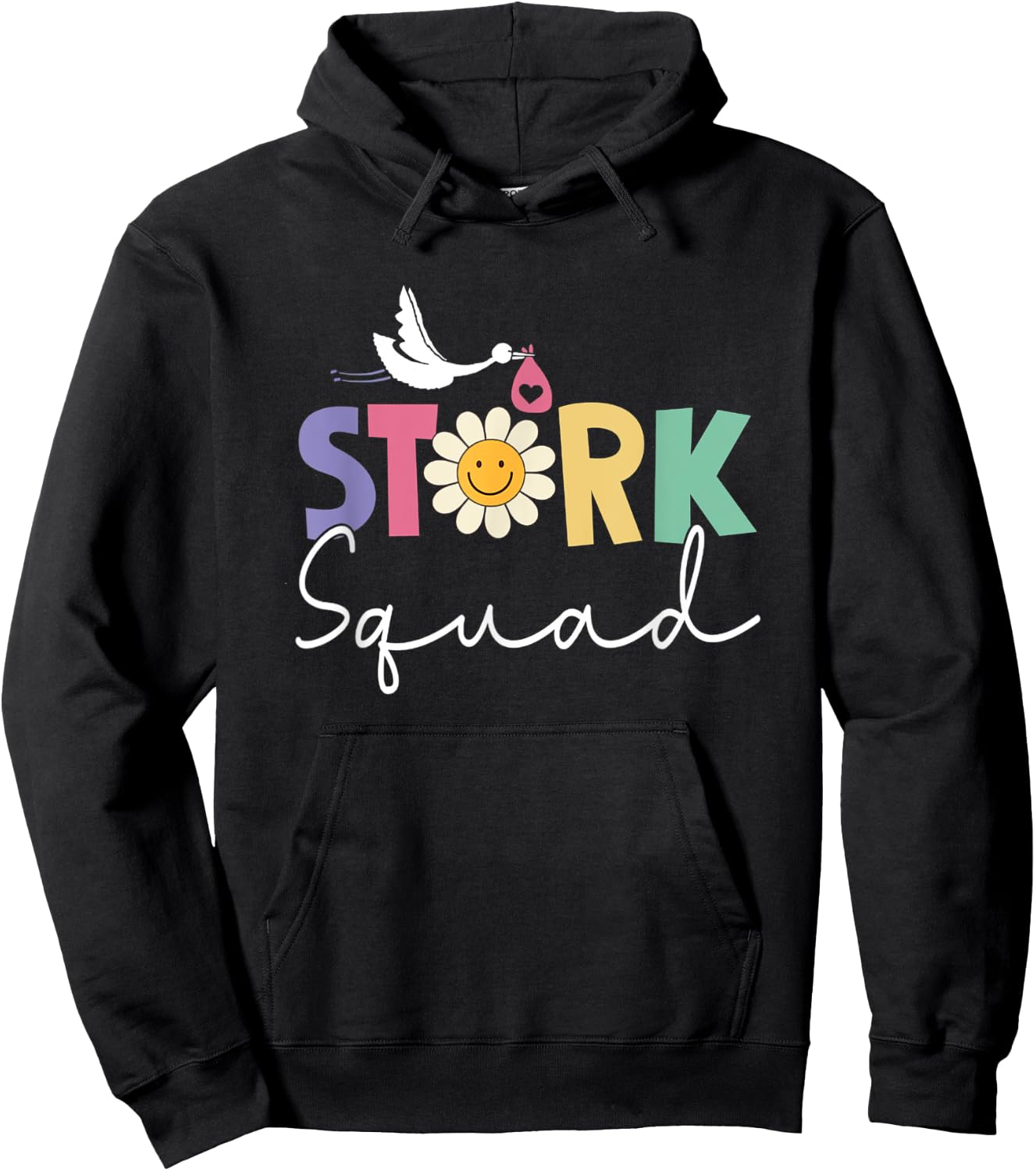 Stork Squad Labor And Delivery Nurse Ob Nurse Hoodie - Hoodie | Black