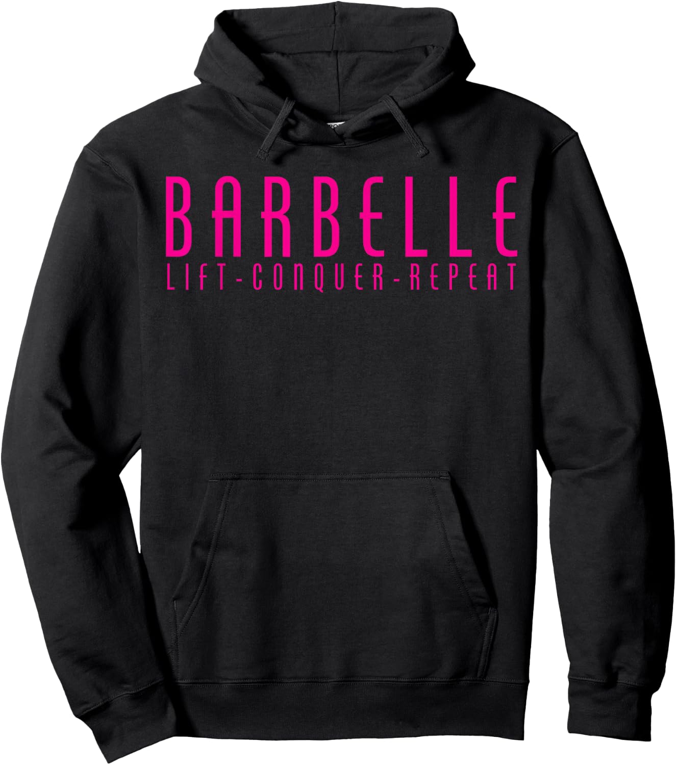 Barbelle - Barbell - Women's Motivational Gym Hoodie - Hoodie | Black