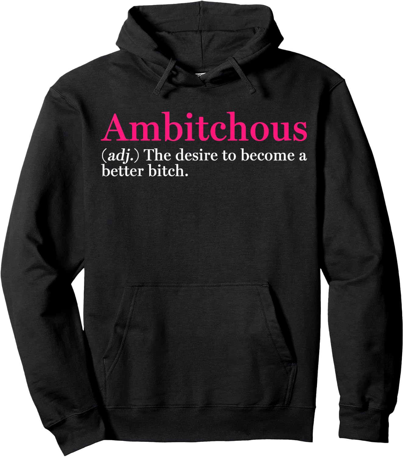 Ambitchous Inspirational Definition Hoodie - Hoodie | Black