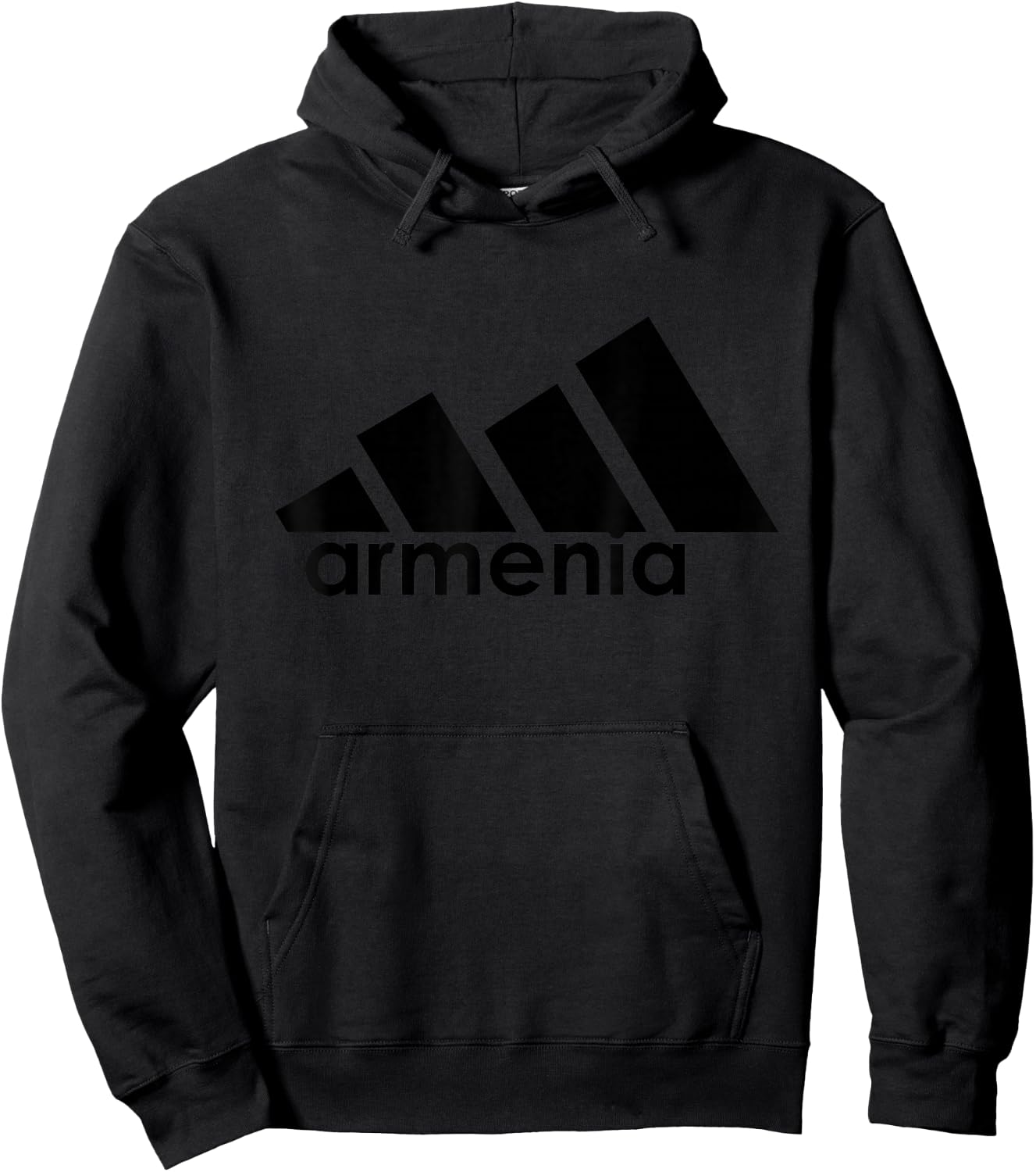Armenian Pride Stylized Ararat Mountain Armenia Gear Hoodie - Hoodie | Black