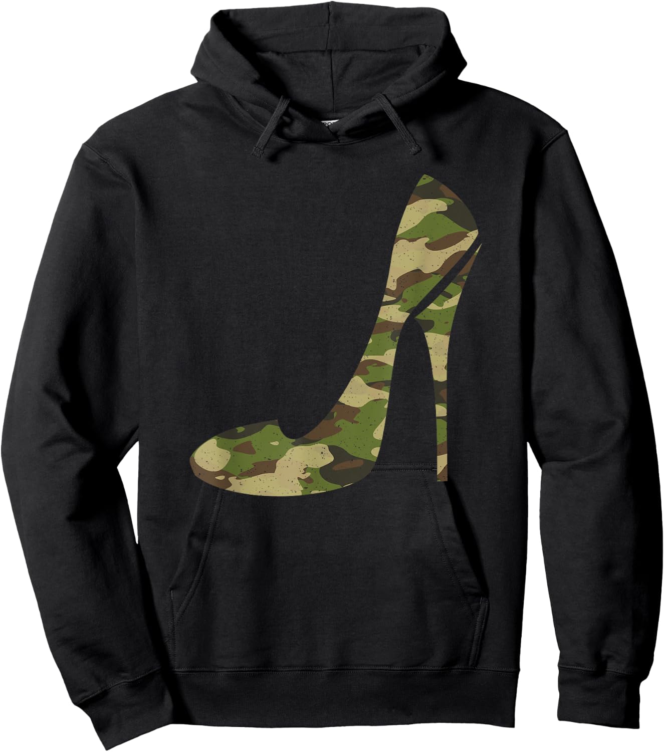 Cool Camouflage Art Girl Camo Clothes Costume Camo Hoodie - Hoodie | Black