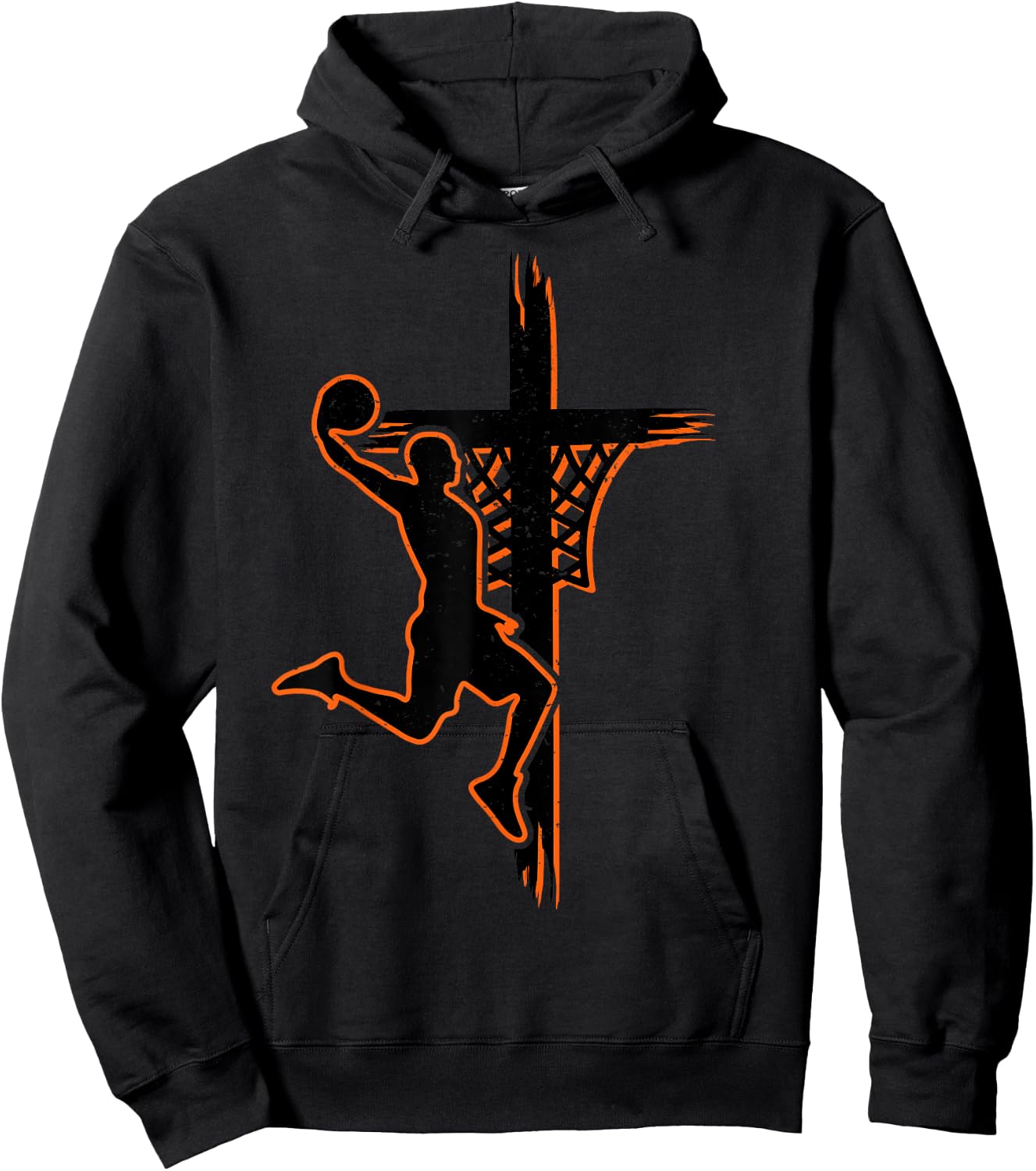 Christian basketball jesus christ basketball religious funny Hoodie - Hoodie | Black