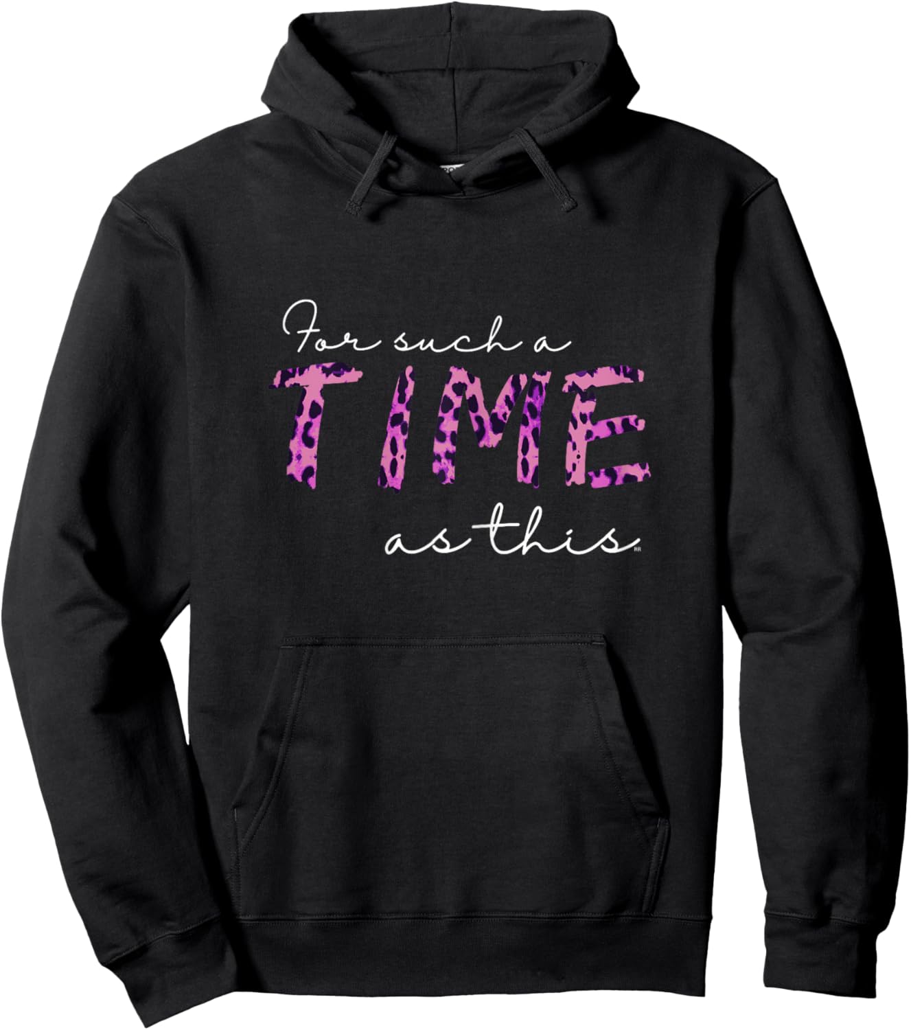 Queen Esther FOR SUCH A TIME AS THIS Bible Verse Hoodie - Hoodie | Black