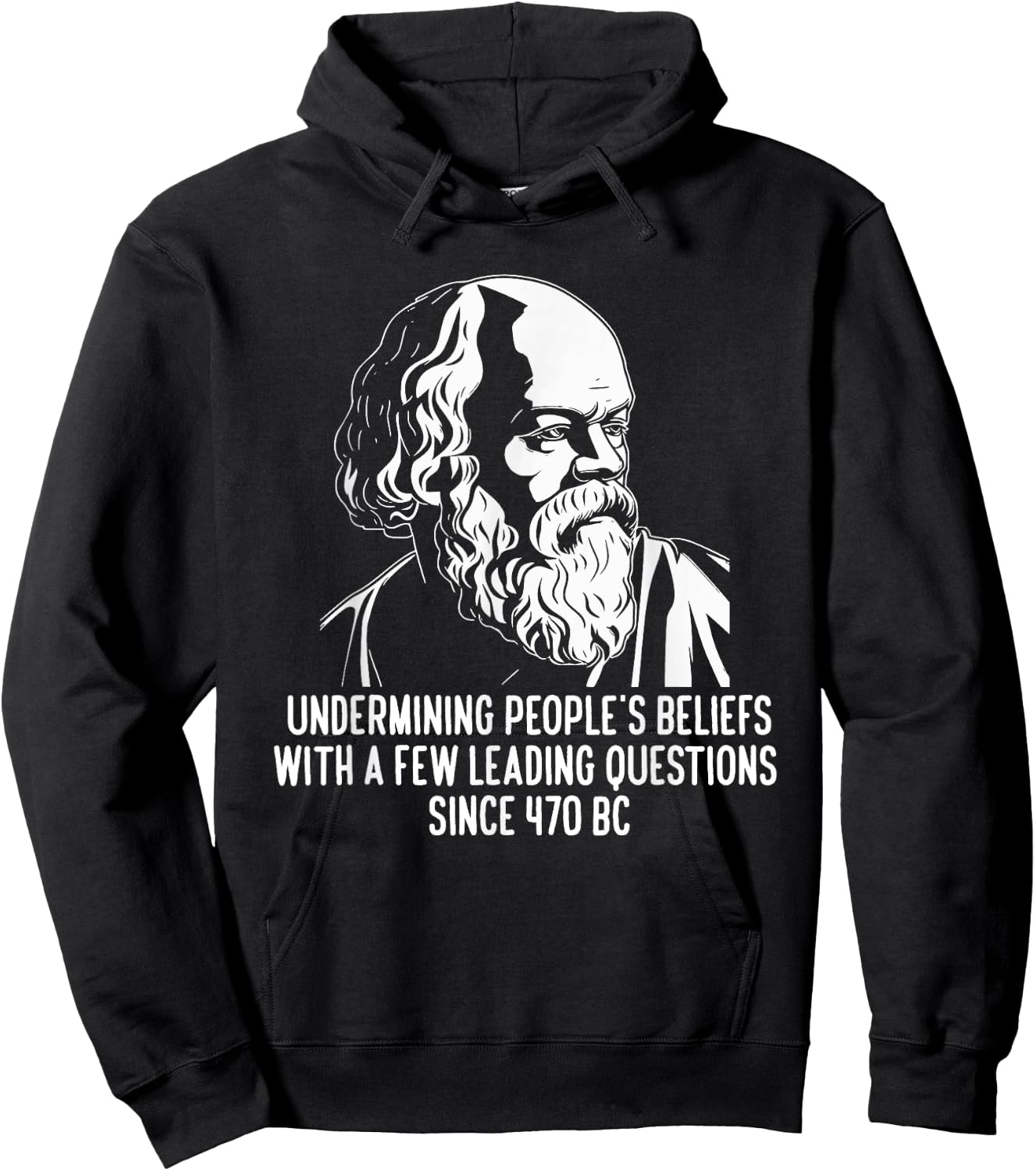 Funny Socrates The Socratic Method Classical Philosophy Hoodie - Hoodie | Black
