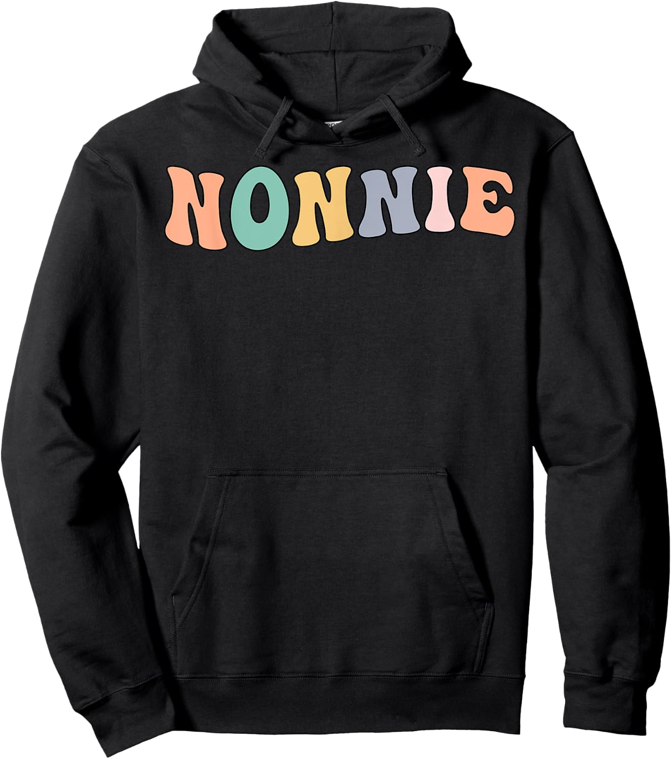 Groovy Nonnie Grandmother Nonnie Grandma Hoodie - Hoodie | Black