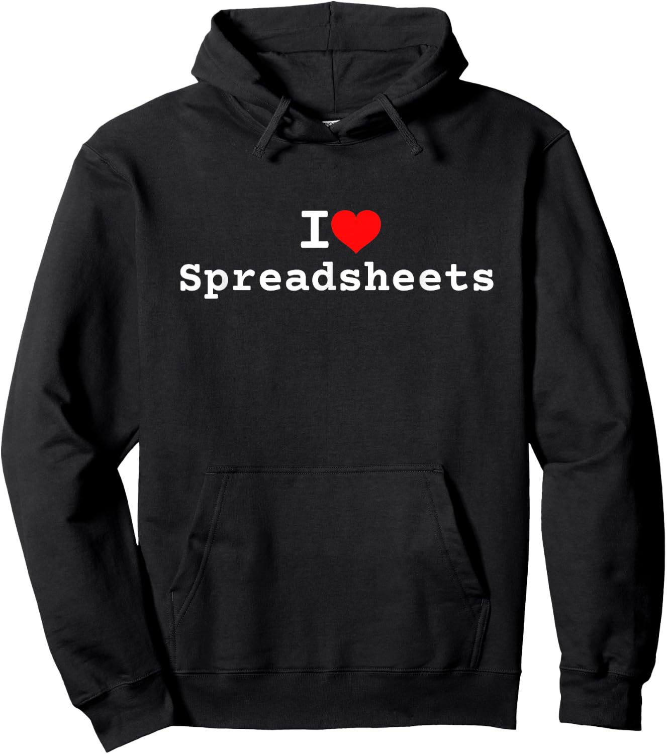 I Love Spreadsheets Hoodie - Hoodie | Black