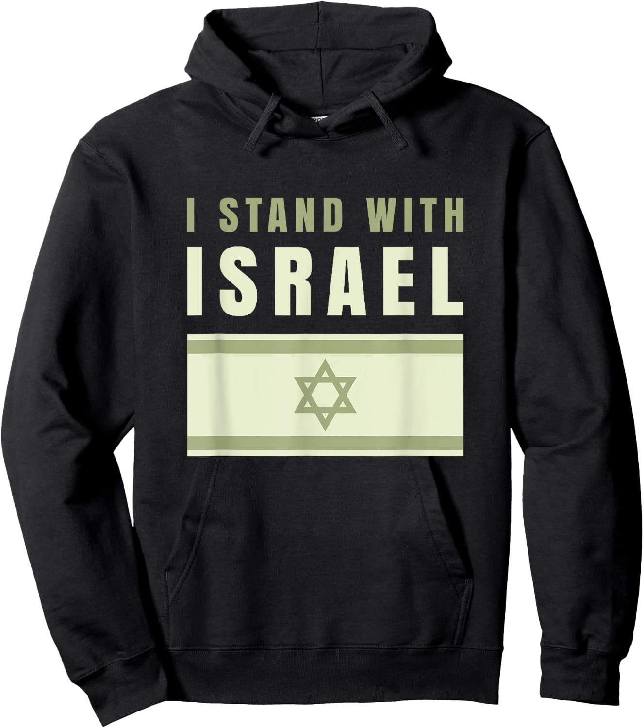 I Stand With Israel Israel Shirt Israeli Flag Army Israel Hoodie - Hoodie | Black