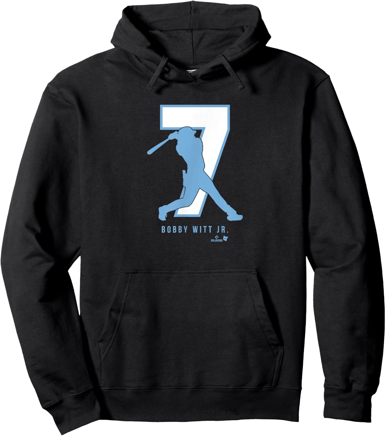 Bobby Witt Jr. 7 - Kansas City Baseball Hoodie - Hoodie | Black