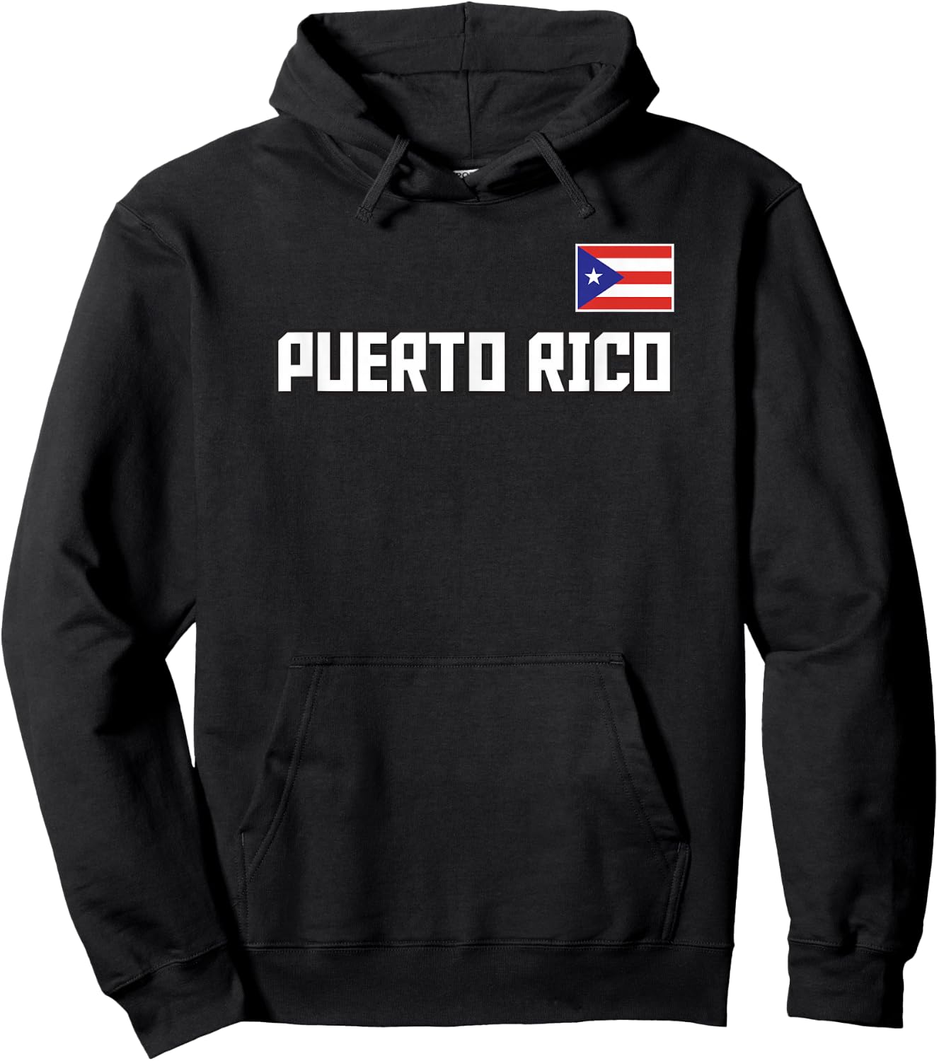 Puerto Rico Flag Puerto Rican Pride Athletic Style Country Hoodie - Hoodie | Black