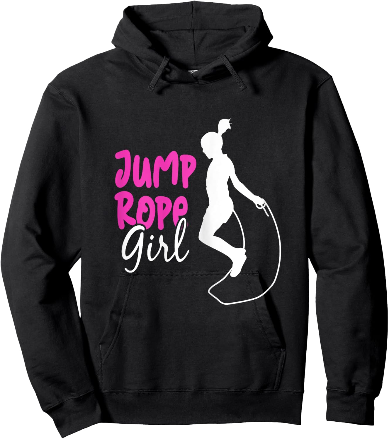 Jump Rope Girl - Funny Rope Skipping & Jumping Hoodie - Hoodie | Black