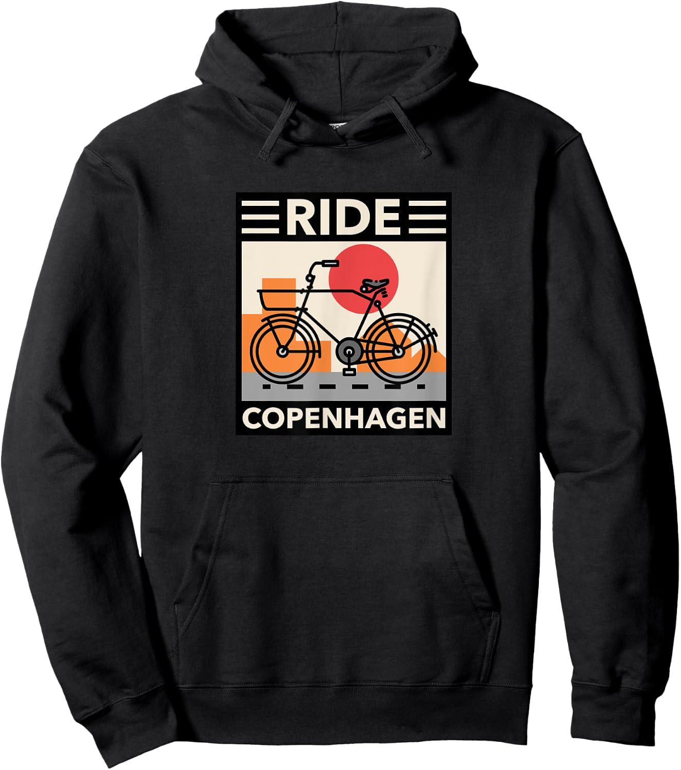 Ride Copenhagen - Denmark Bicycle Danish Hoodie - Hoodie | Black