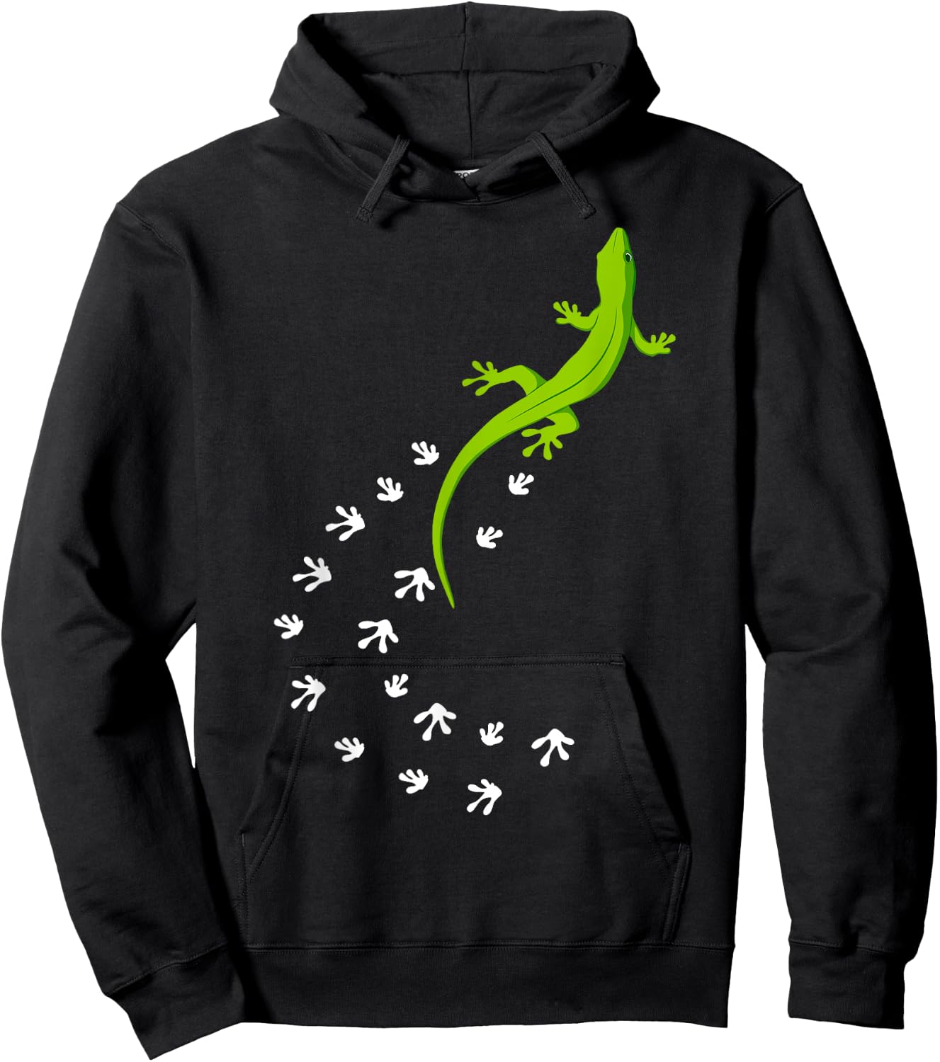 Cool Lizard Design Women Gecko Pet Animal Creature Hoodie - Hoodie | Black