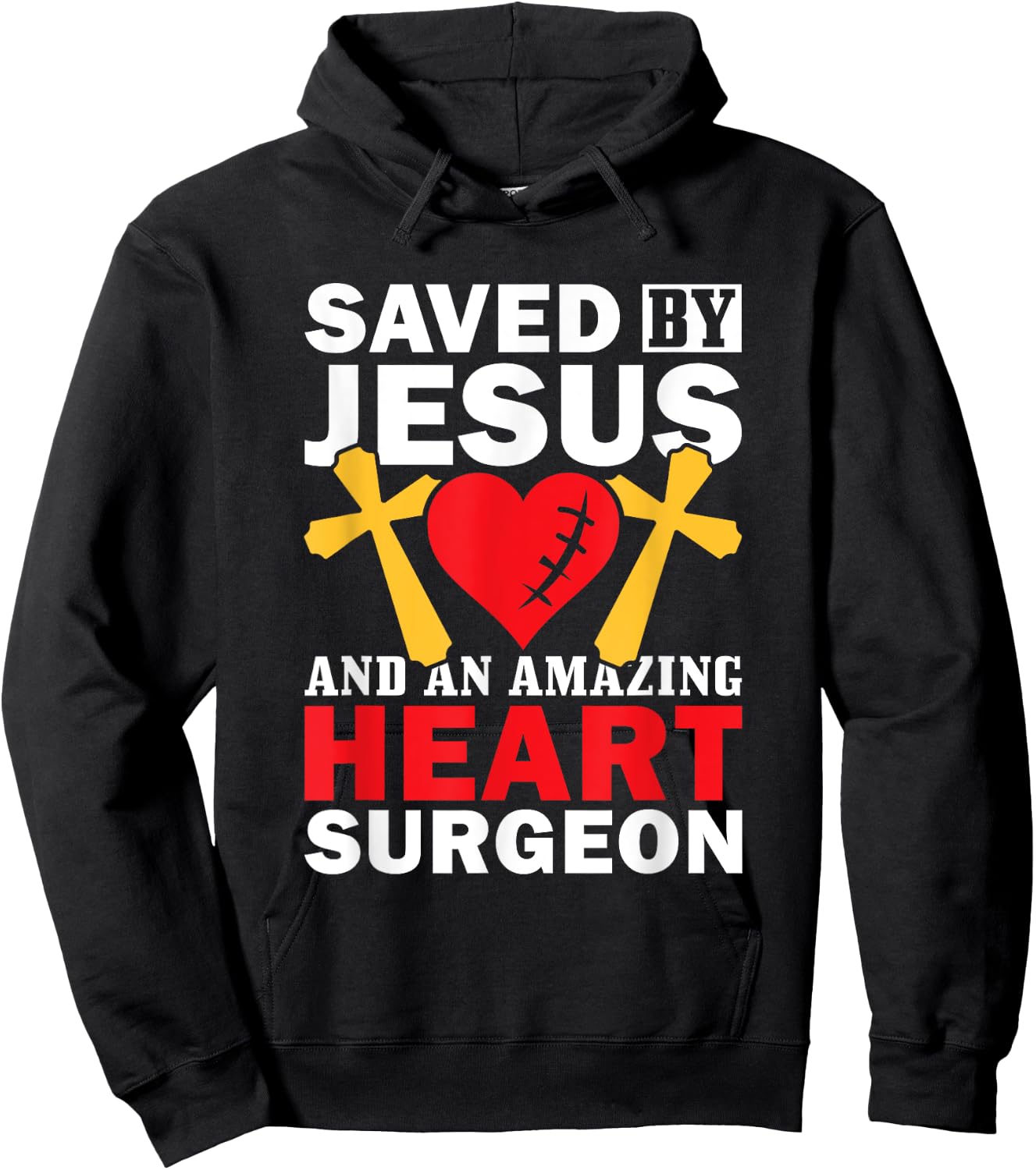 Open Heart Surgery Survivor Jesus Bypass Recovery Hoodie - Hoodie | Black