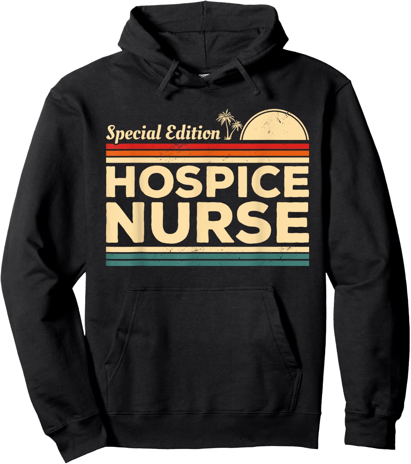 Vintage Hospice Nurse Nurses Nursing Hoodie - Hoodie | Black