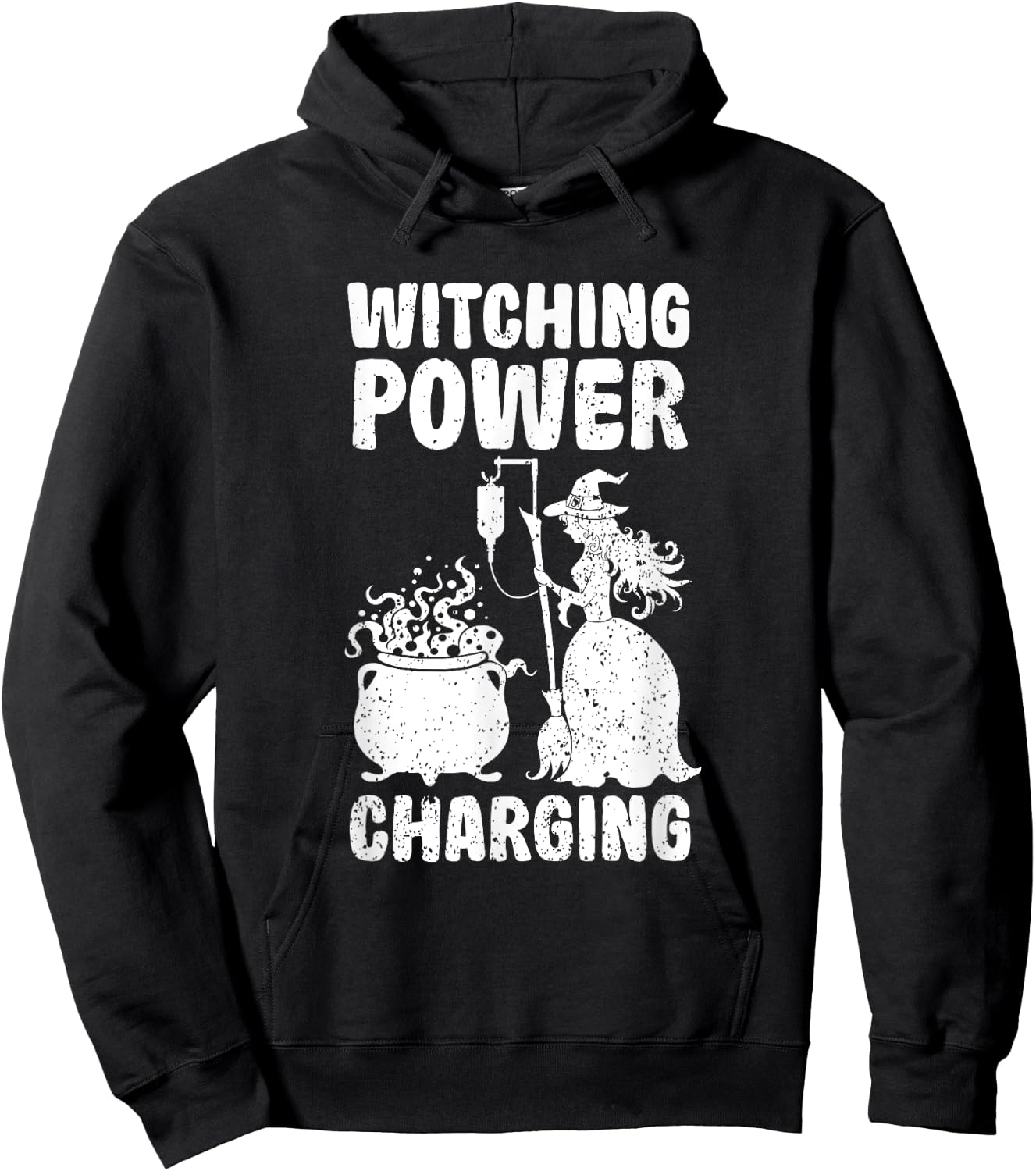 Funny Infusion Therapy Witch Power Halloween Doctor Meme Hoodie - Hoodie | Black