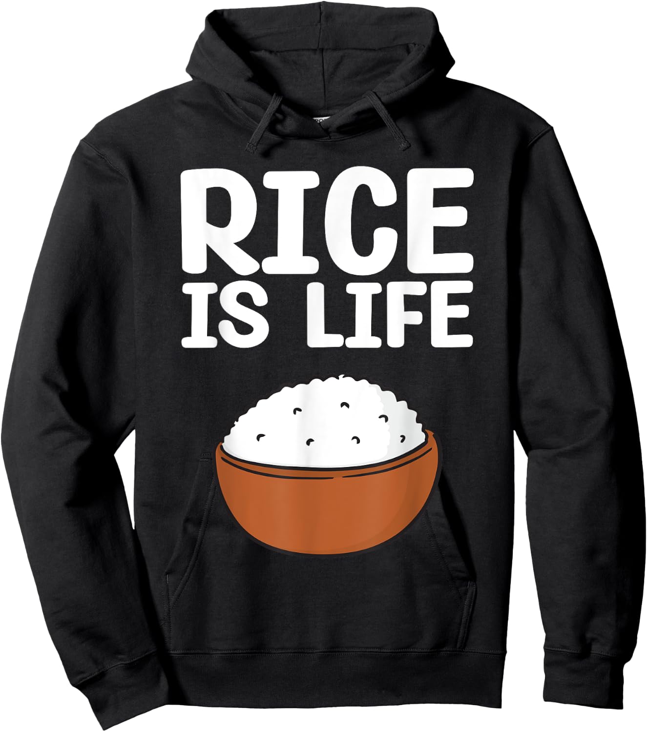 Cool Rice Design Women White Food Cooker Rice Lover Hoodie - Hoodie | Black
