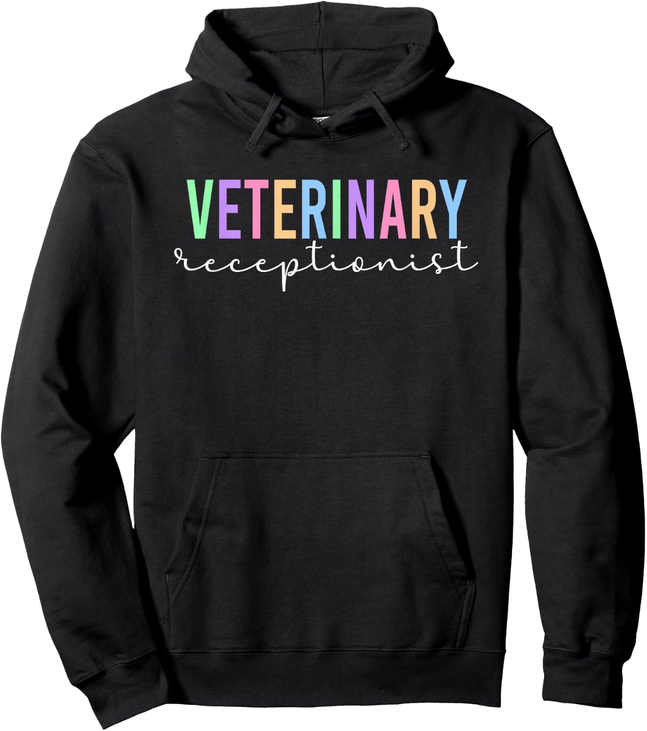 Veterinary Receptionist Cute Vet Receptionist Hoodie - Hoodie | Black