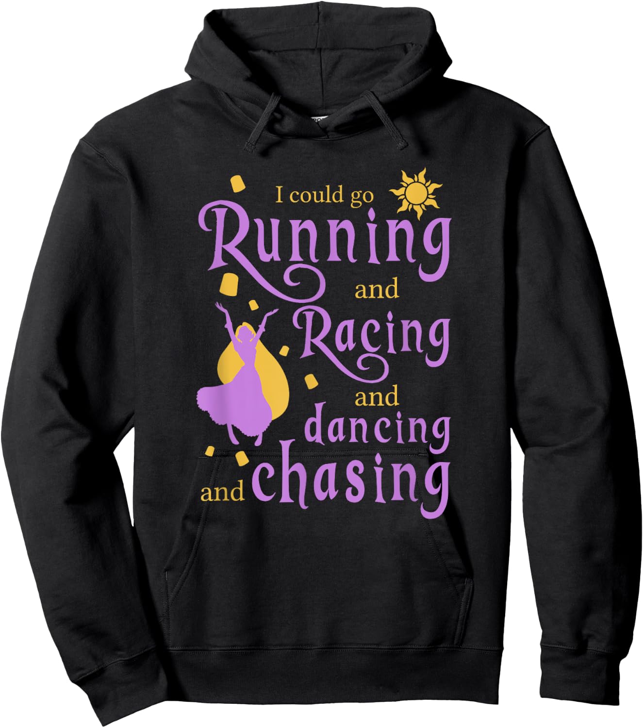 I Could Go Running and Racing and Dancing and Chasing Hoodie - Hoodie | Black