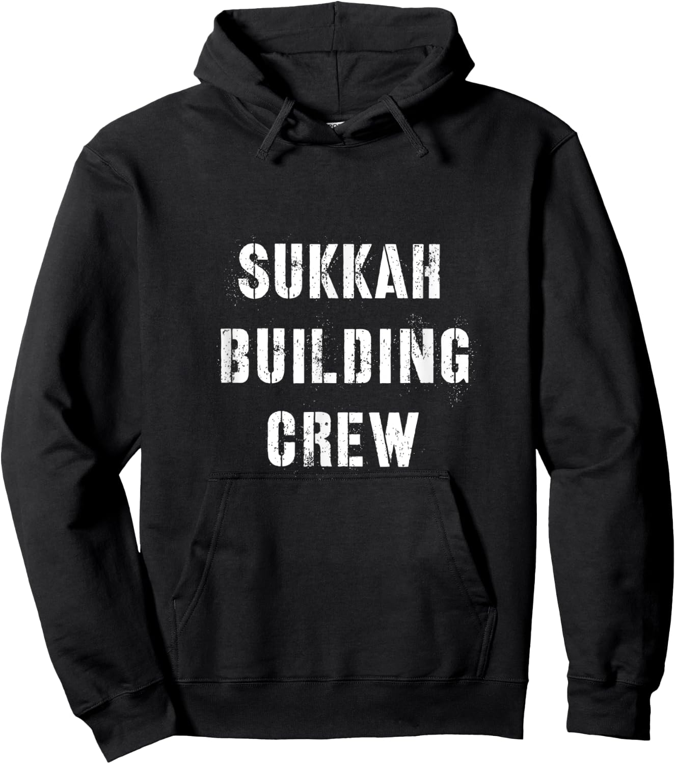 Sukkah Building Crew Sukkot Jewish Holiday Lulav Shofar Hoodie - Hoodie | Black