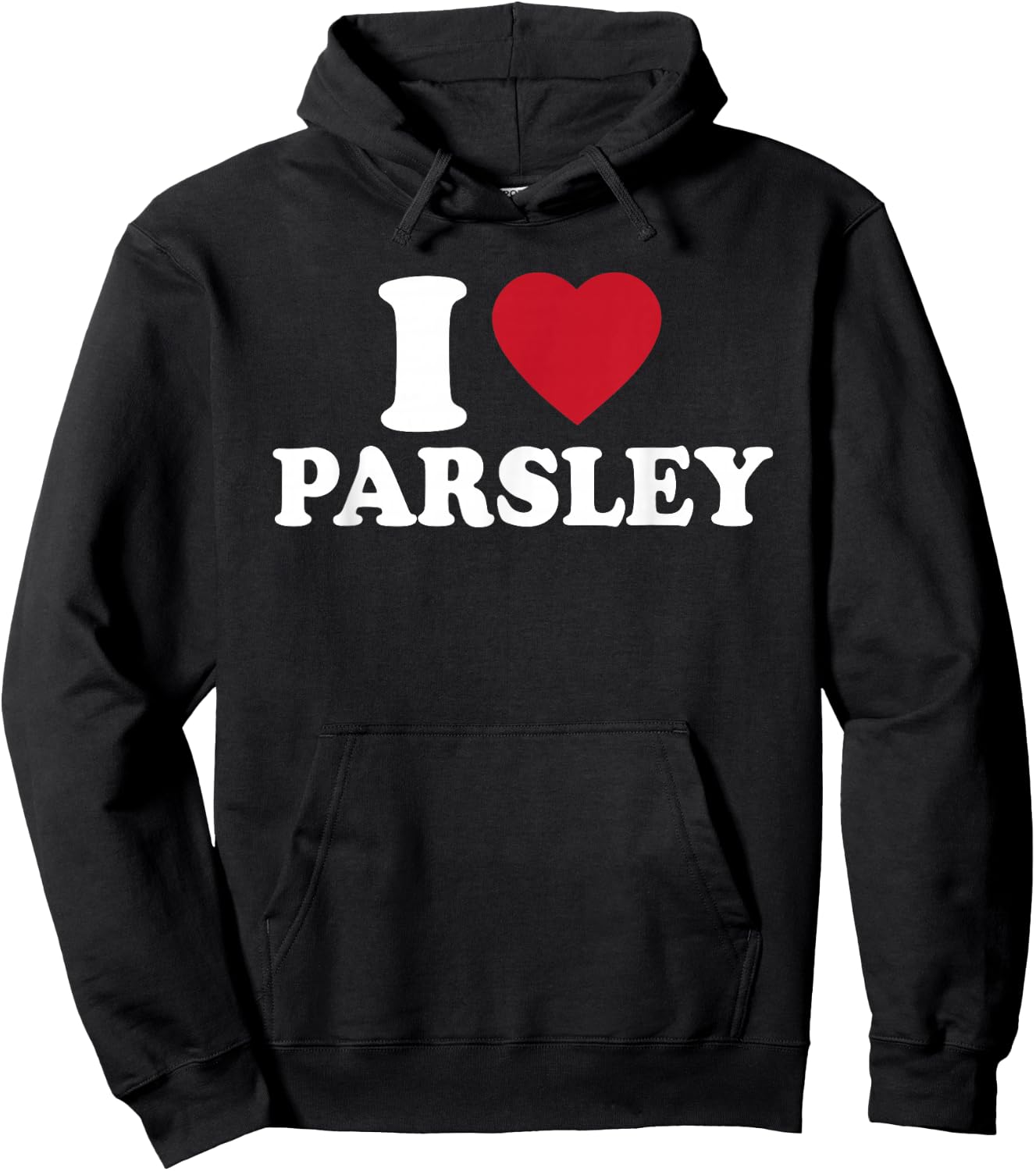 I Love Parsley Outfit Garden Herbs Lover Hoodie - Hoodie | Black