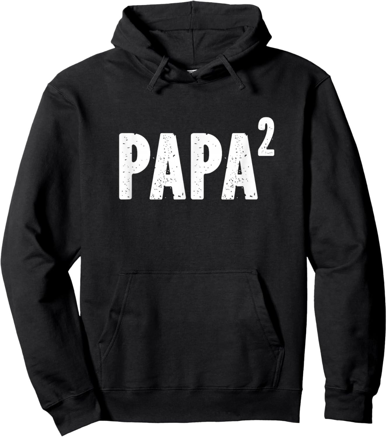 Papa 2 Papa Squared for Grandpa from Granddaughter Grandson Hoodie - Hoodie | Black