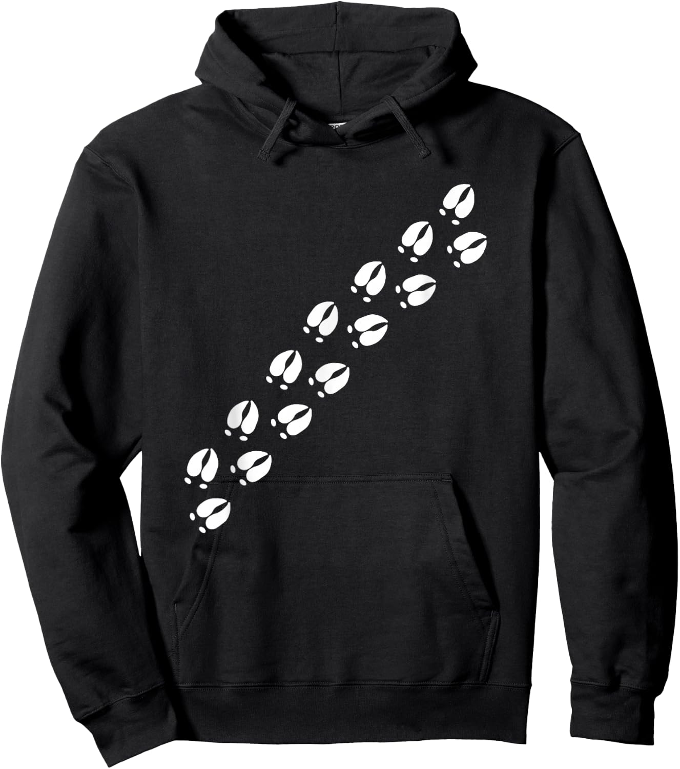 Tracks of Moose Hoodie - Hoodie | Black
