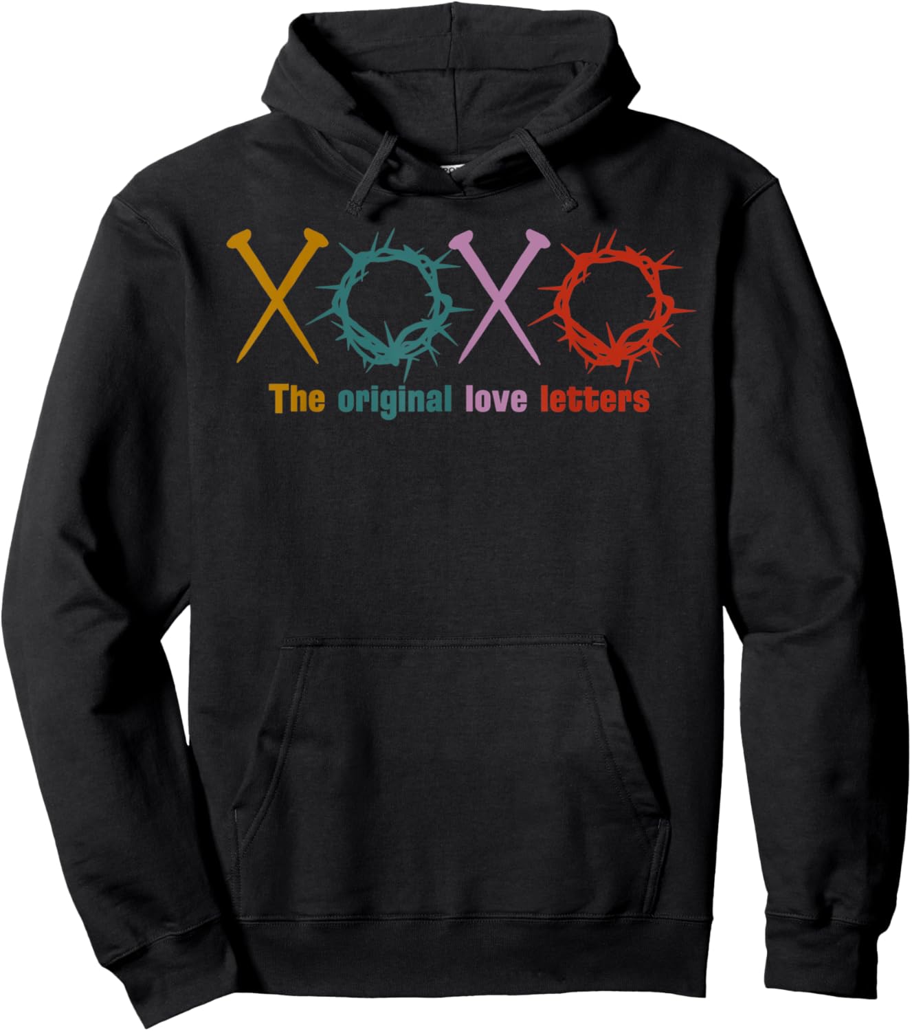 XoXo The Original Love Letters Jesus Christian Lover Hoodie - Hoodie | Black