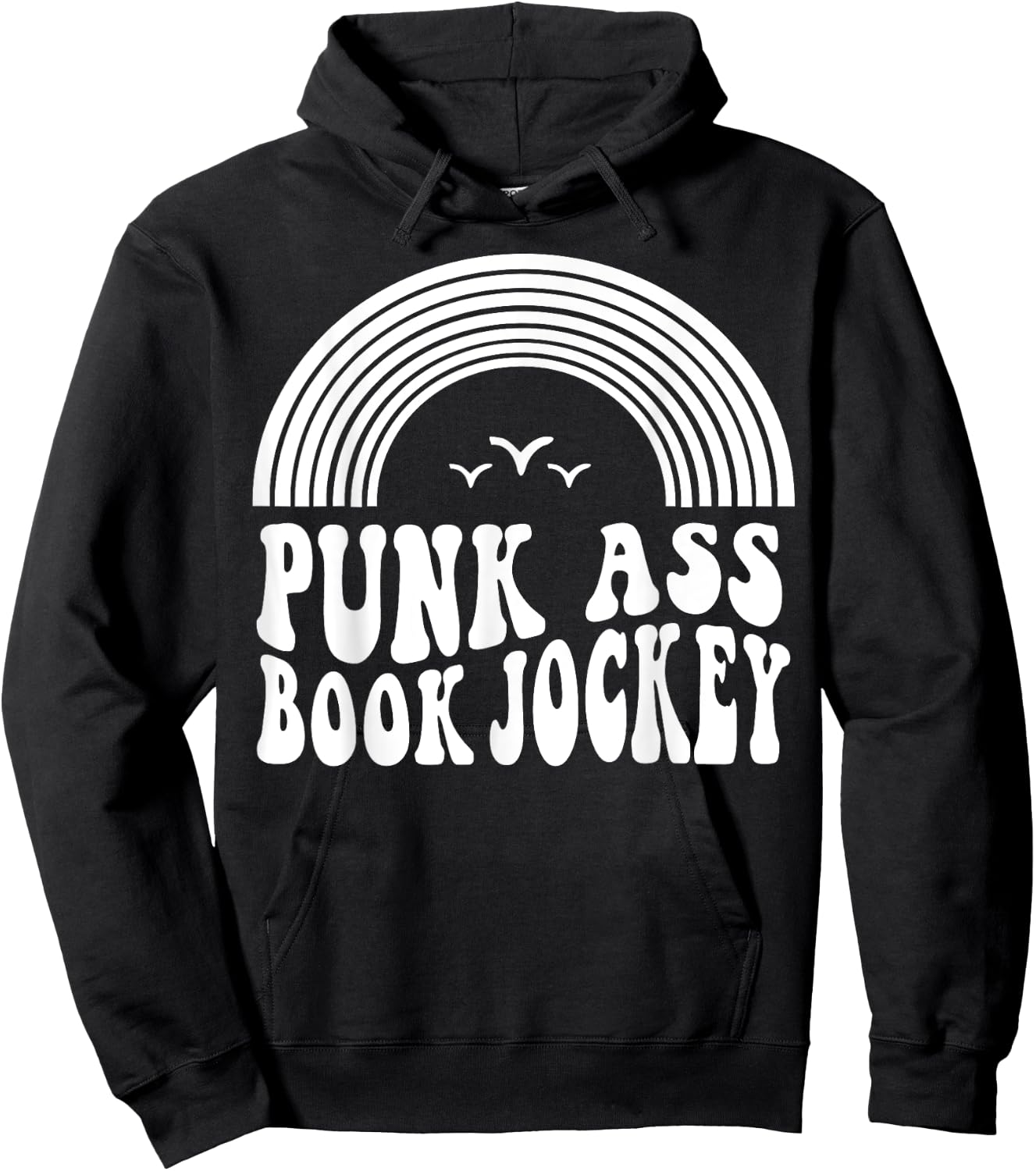 Punk Ass Book Jockey Hoodie - Hoodie | Black