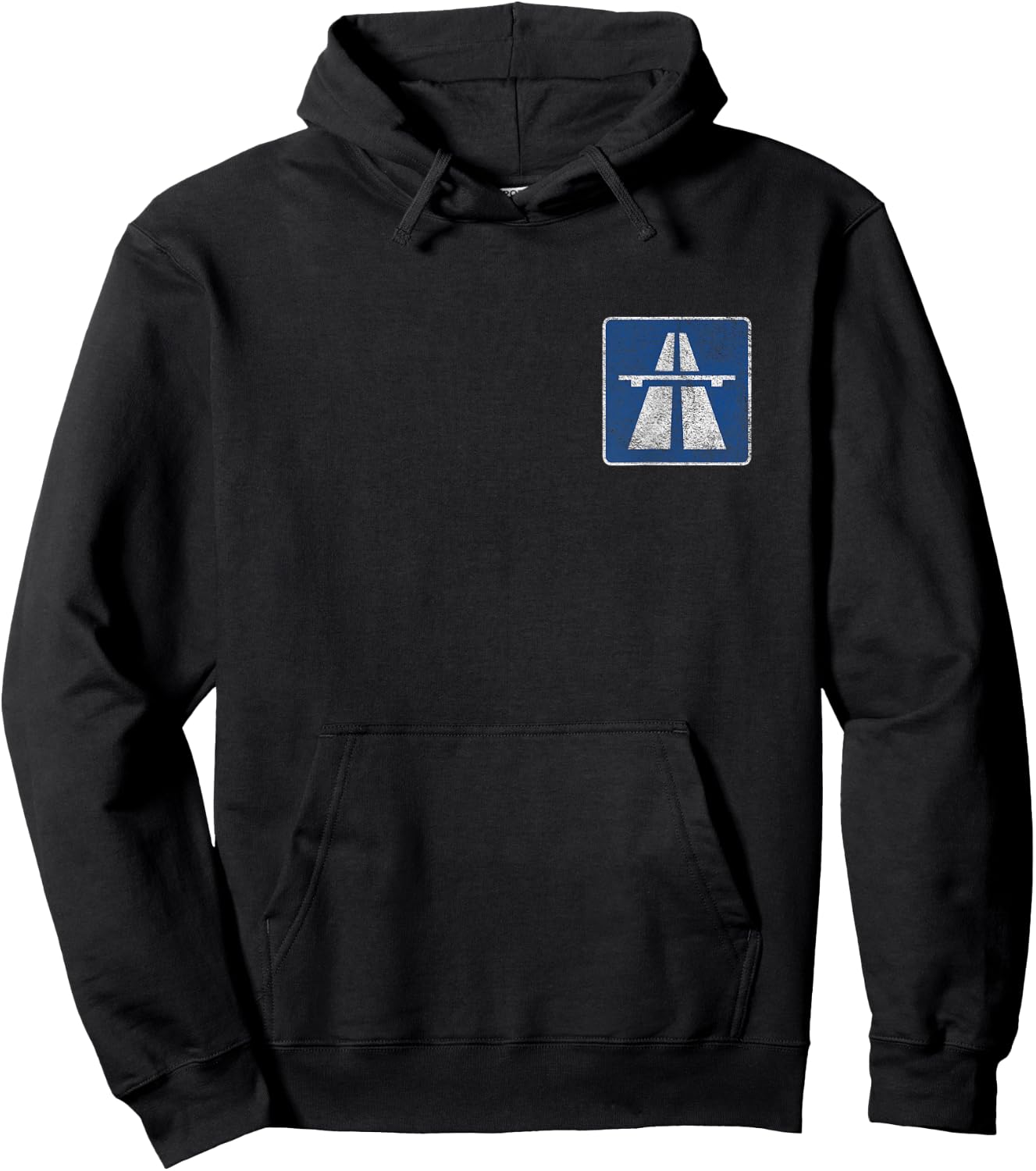 Germany Autobahn Sign Bundesautobahn No Limits Hoodie - Hoodie | Black