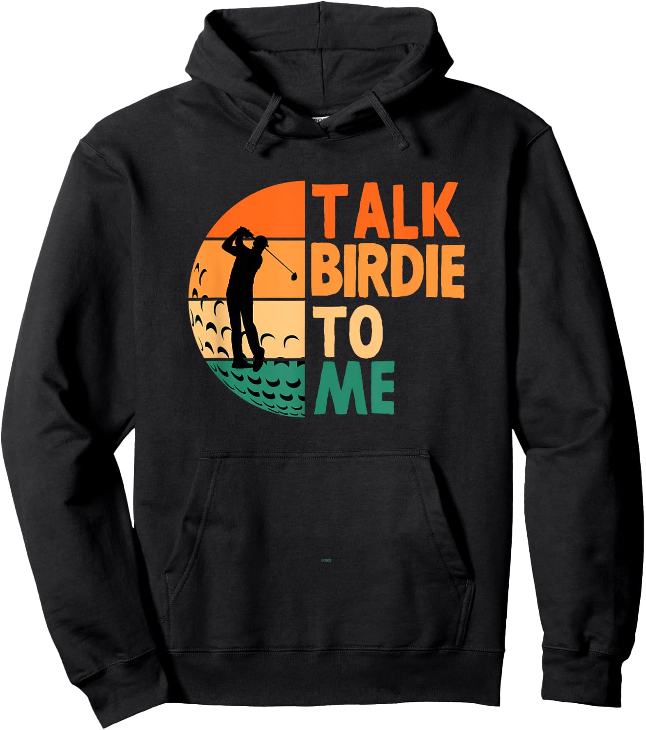Talk Birdie To Me Golf Golfing Golfer Funny Player Hoodie - Hoodie | Black
