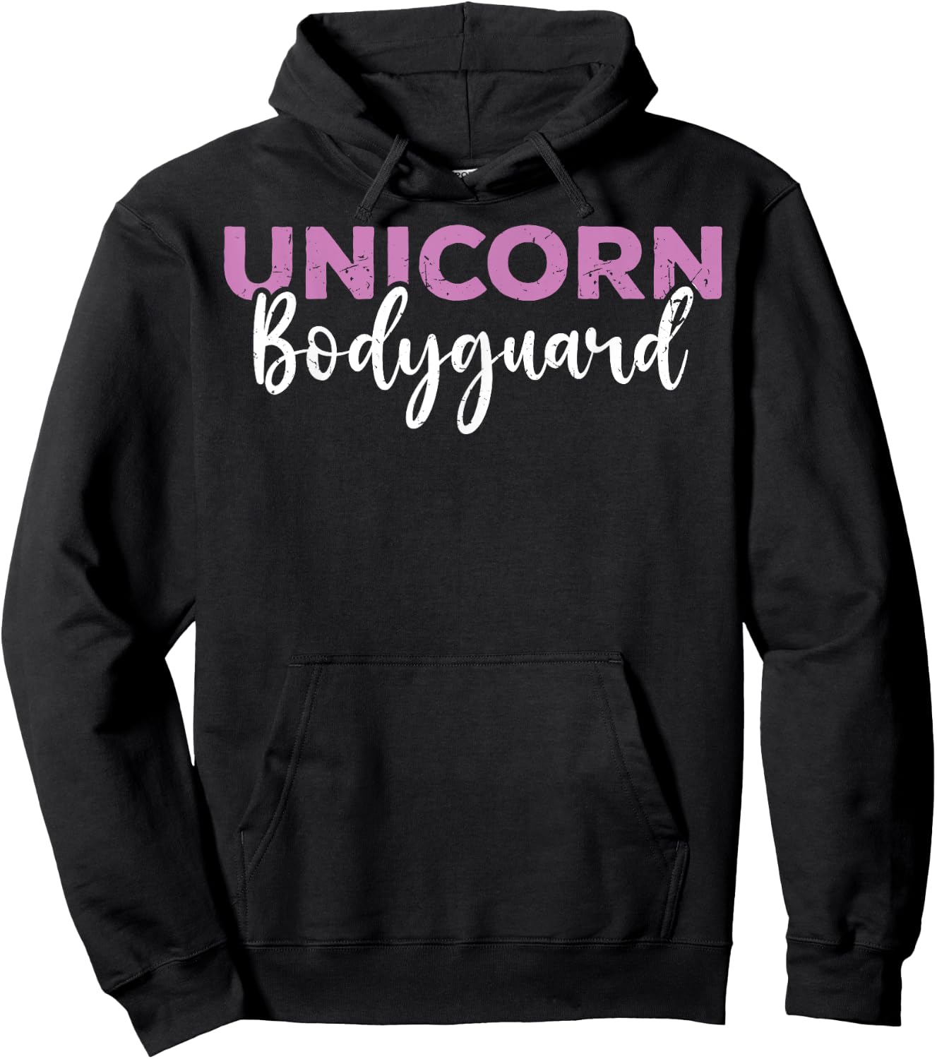 Costume Dad Funny Unicorn Bodyguard Unicorn Security Men Hoodie - Hoodie | Black