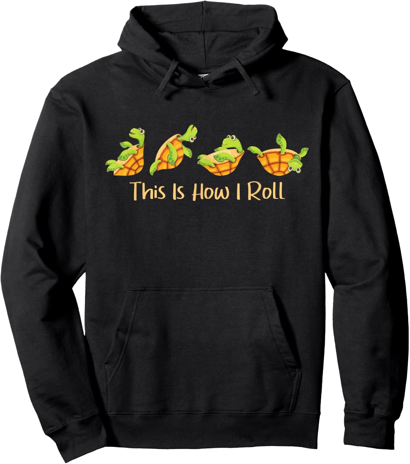 This Is How I Roll - Turtle Beach Sea Animal Reptile Lover Hoodie - Hoodie | Black