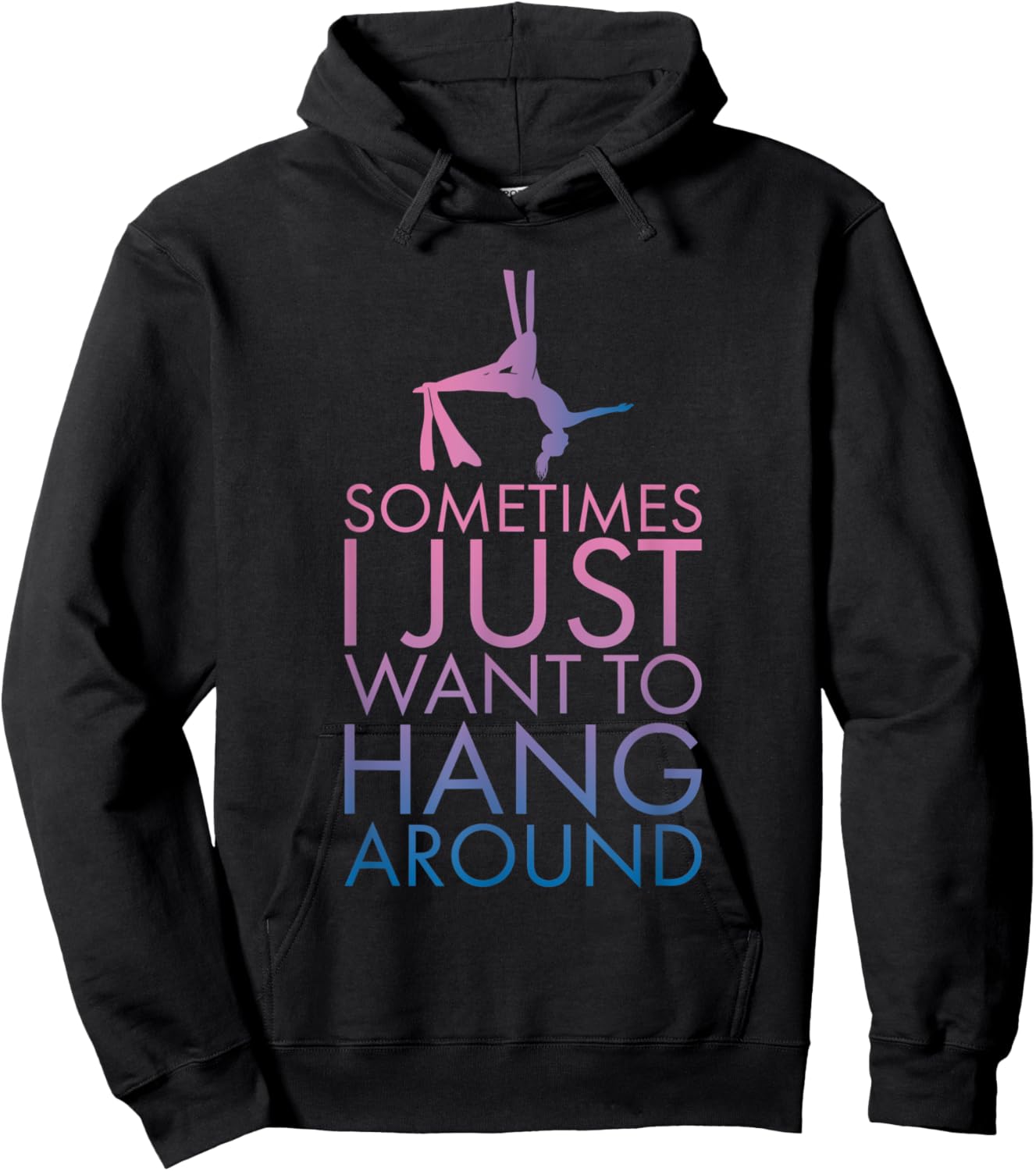 Aerialist | Aerial Yoga Performer | Silk Acrobatics Hoodie - Hoodie | Black