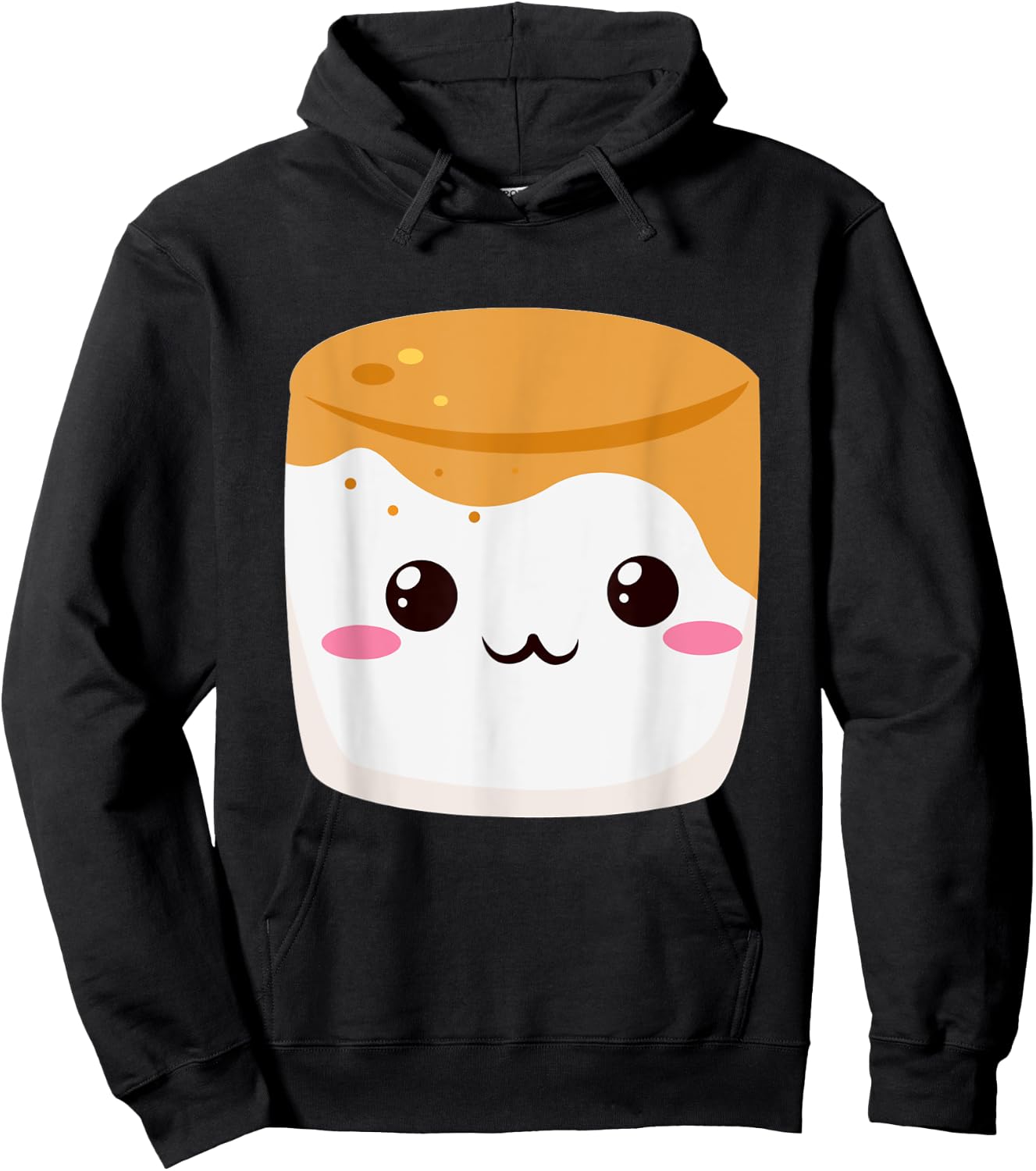 Kawaii Halloween Group Costume S'mores Caramel Marshmallow Hoodie - Hoodie | Black