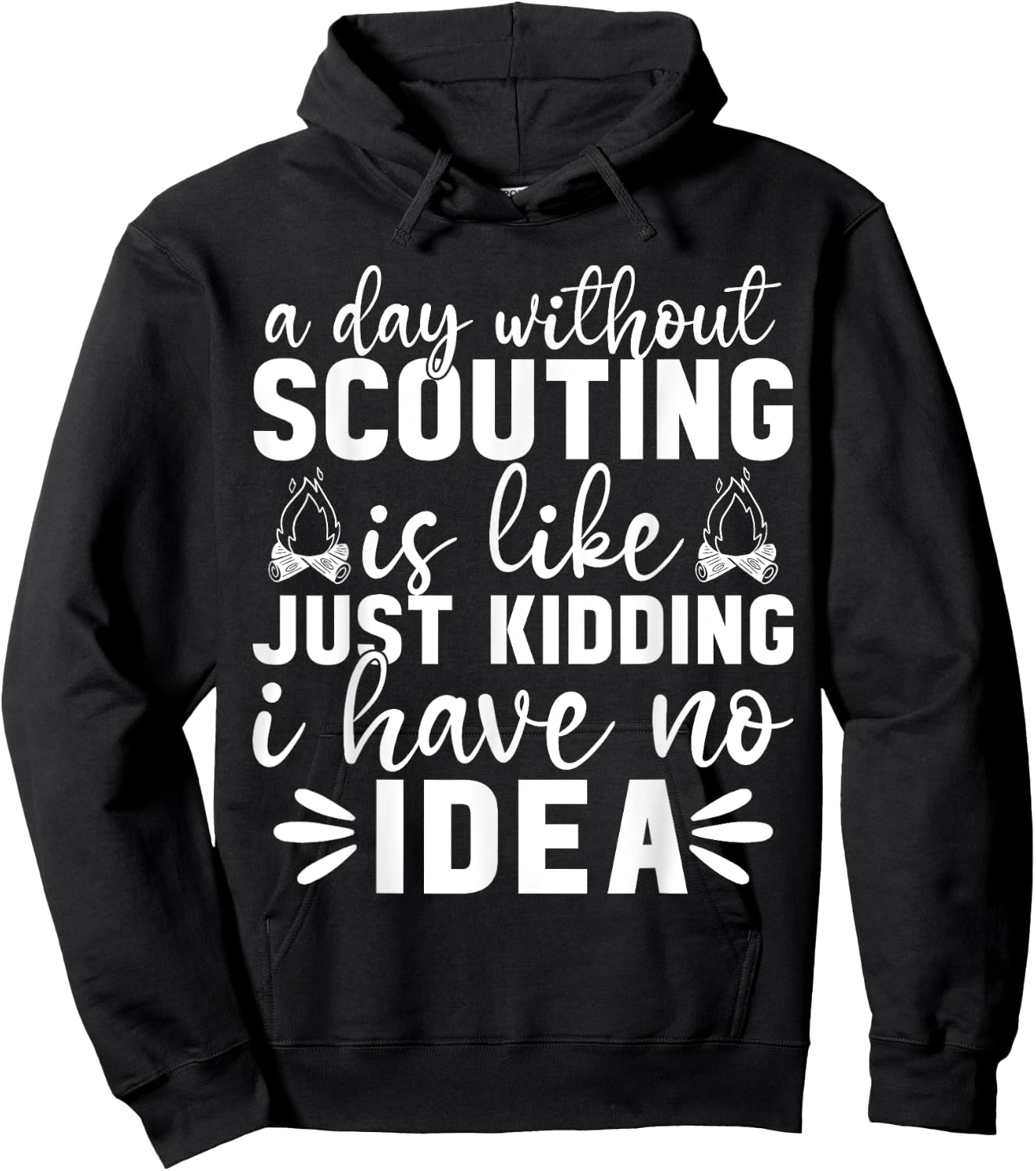 Scouting Scout Slogan Camp Women Men Kids Hoodie - Hoodie | Black