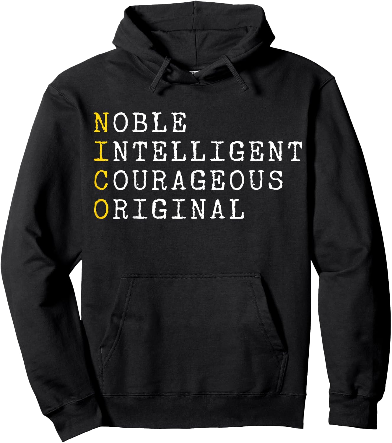 Nico Personalized, Nico Name, Boy Man Nico Hoodie - Hoodie | Black