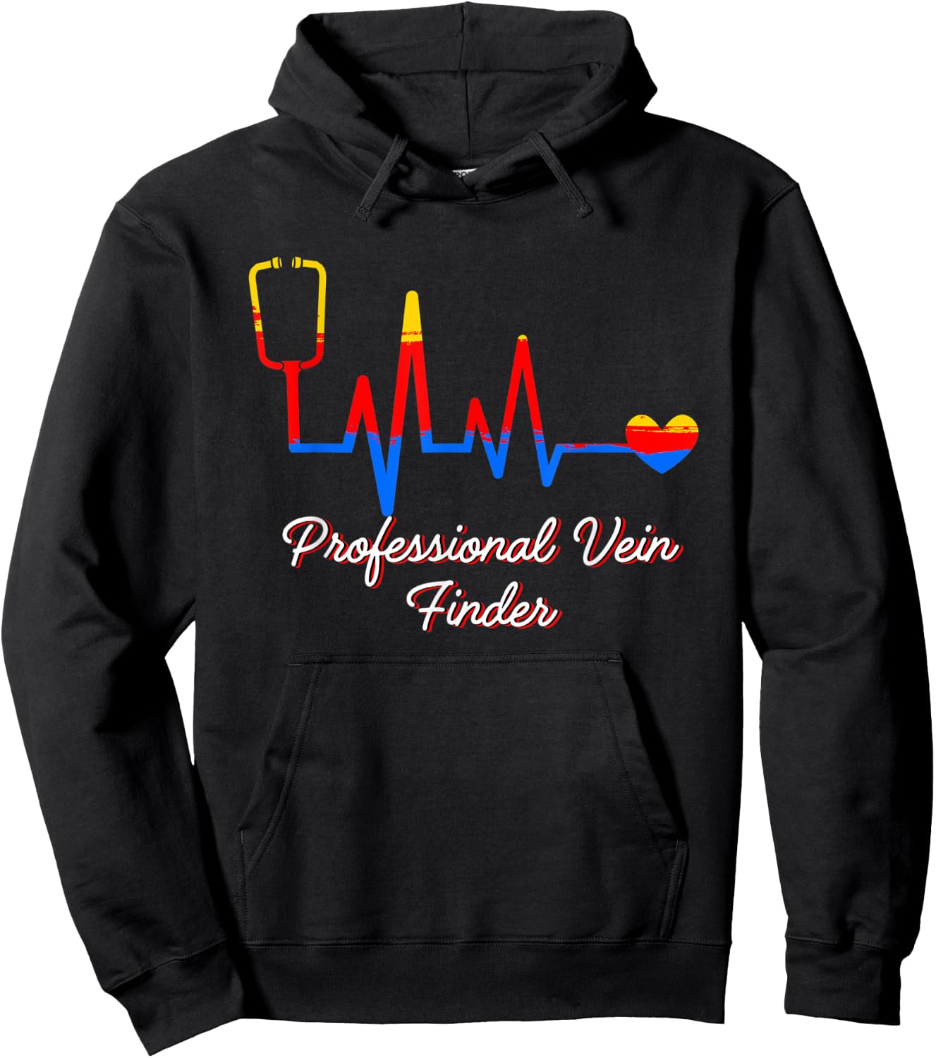 Professional Vein Finder ER Nurse Medical Staff Hoodie - Hoodie | Black