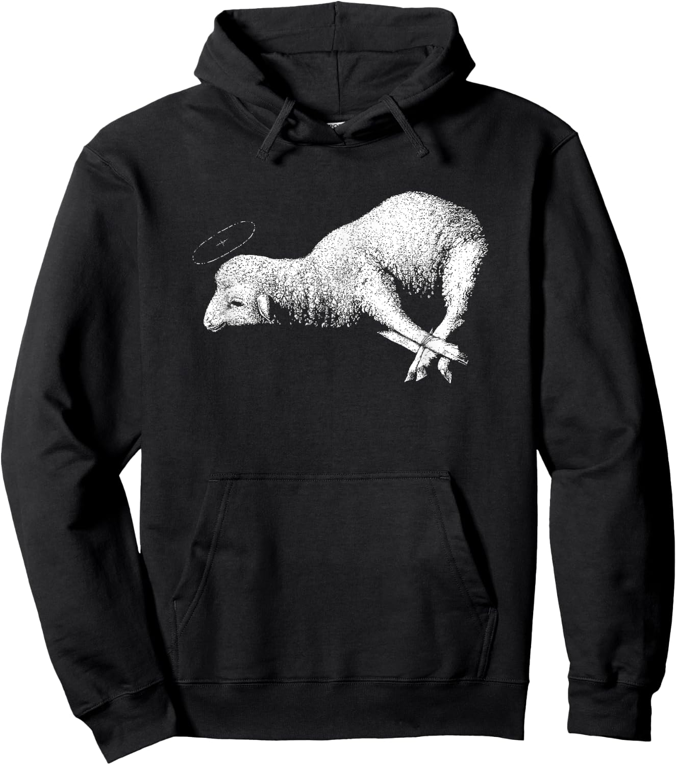 Agnus Dei, Lamb of God, Agnus Dei, Lamb of God, Jesus Christ, Christian Hoodie - Hoodie | Black