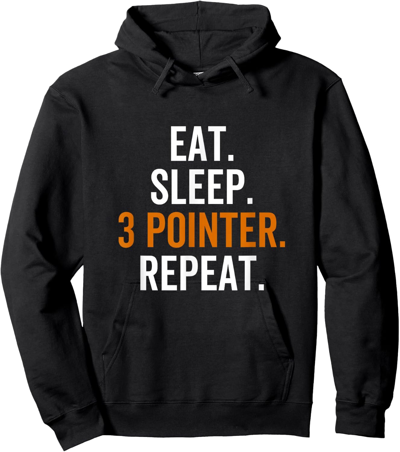 Eat Sleep 3 Pointer Repeat Basketball Team Sport Player Hoodie - Hoodie | Black