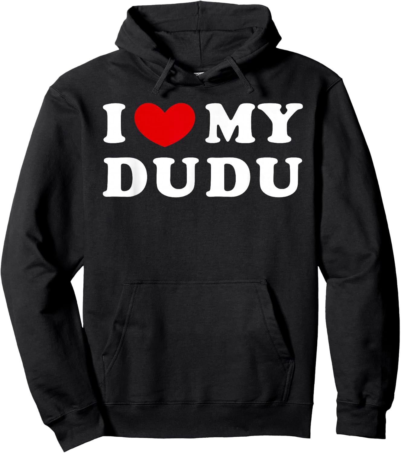 I Love My Dudu, I Heart My Dudu Hoodie - Hoodie | Black