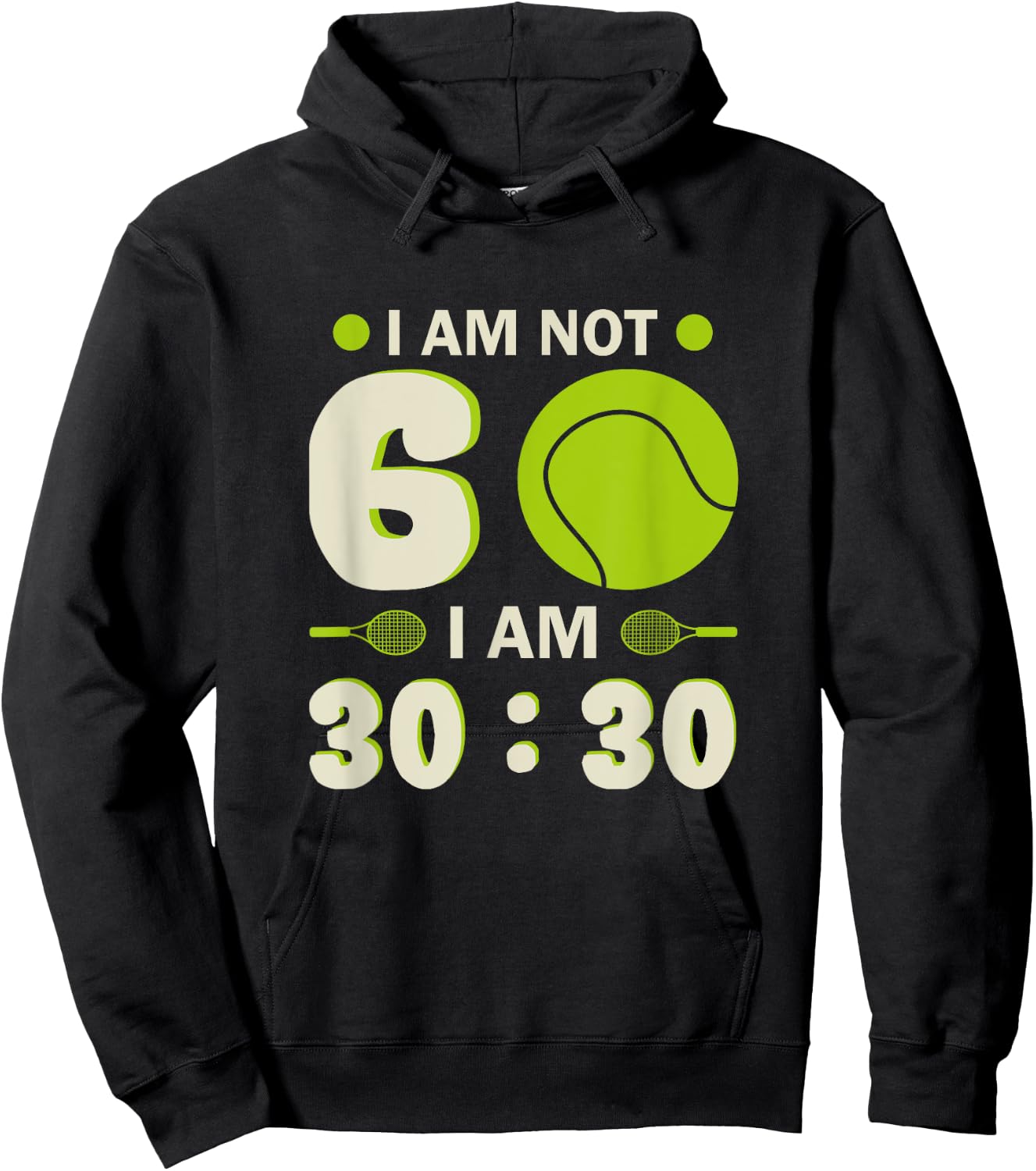 60th Birthday Tennis Player Tennis 60 Years Hoodie - Hoodie | Black