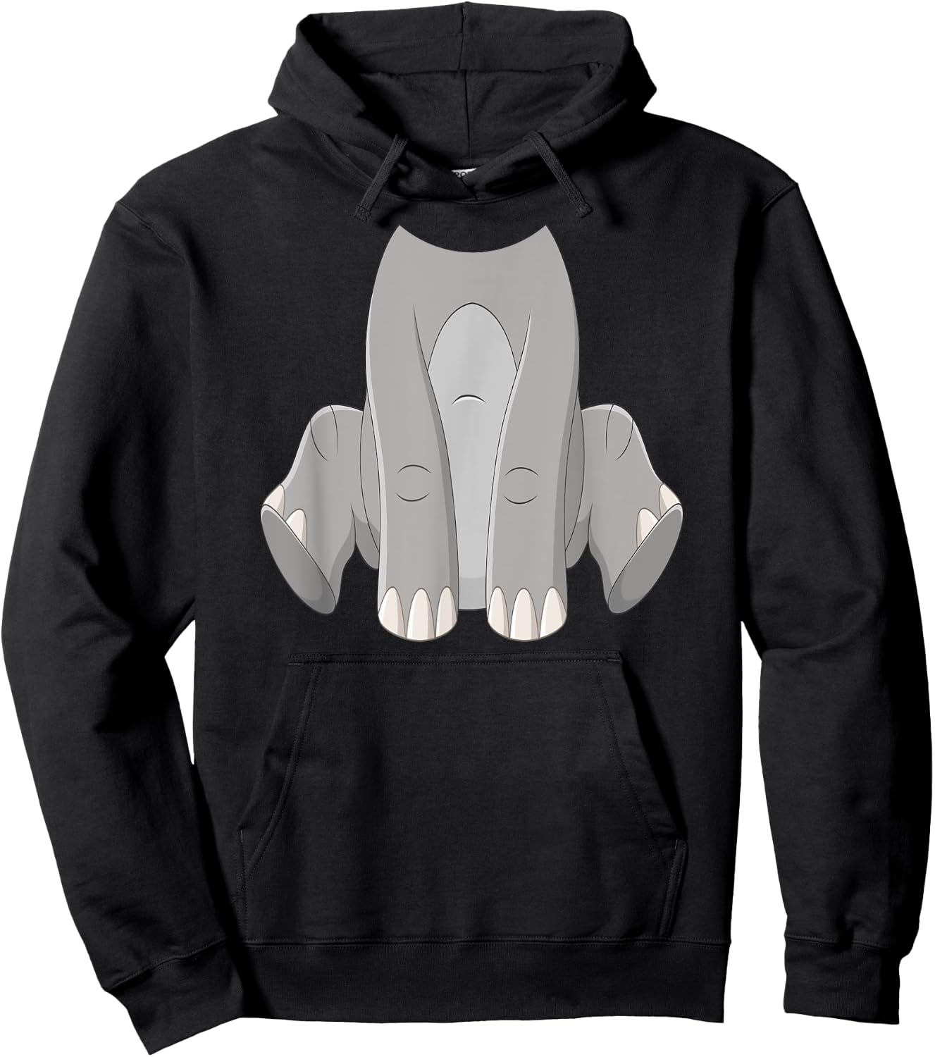Elephant Costume Cute Boys Girls Zoo Hoodie - Hoodie | Black