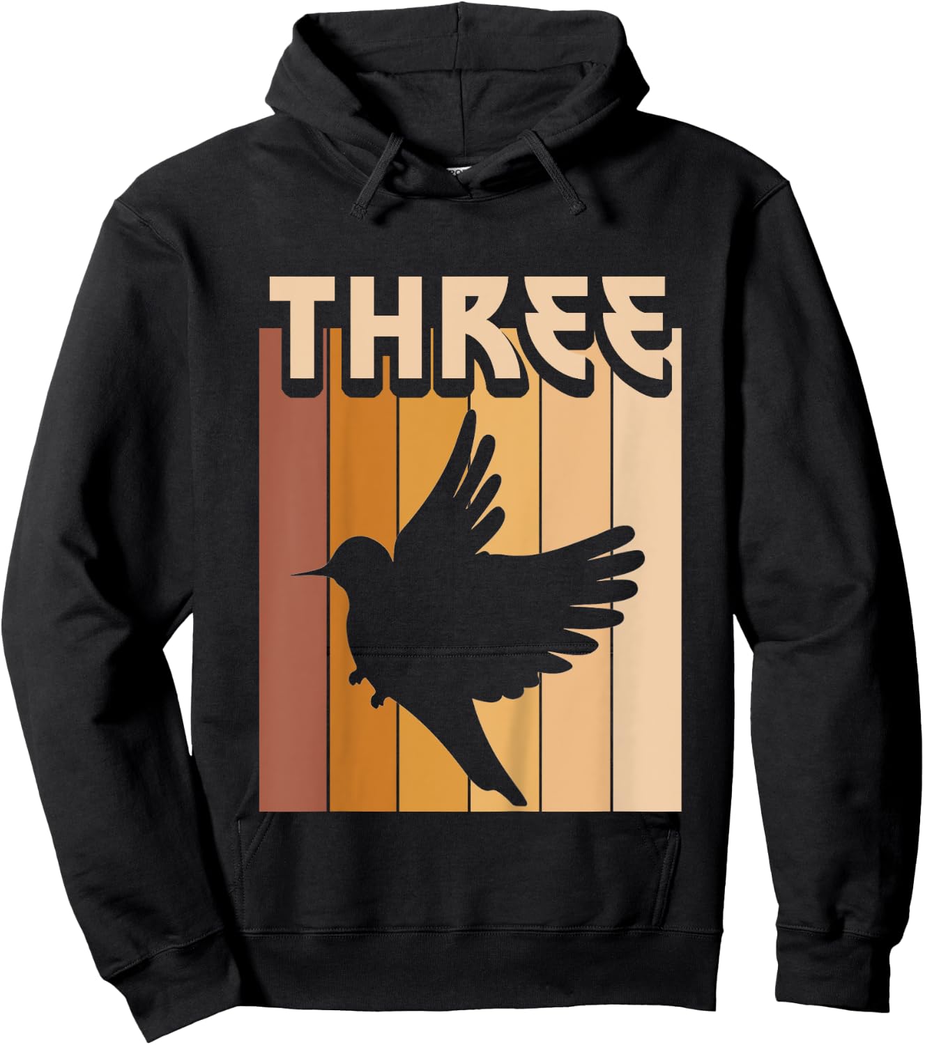 Kids 3 Year Old Bird Birthday Boy Girl 3rd Birthday Birds Hoodie - Hoodie | Black