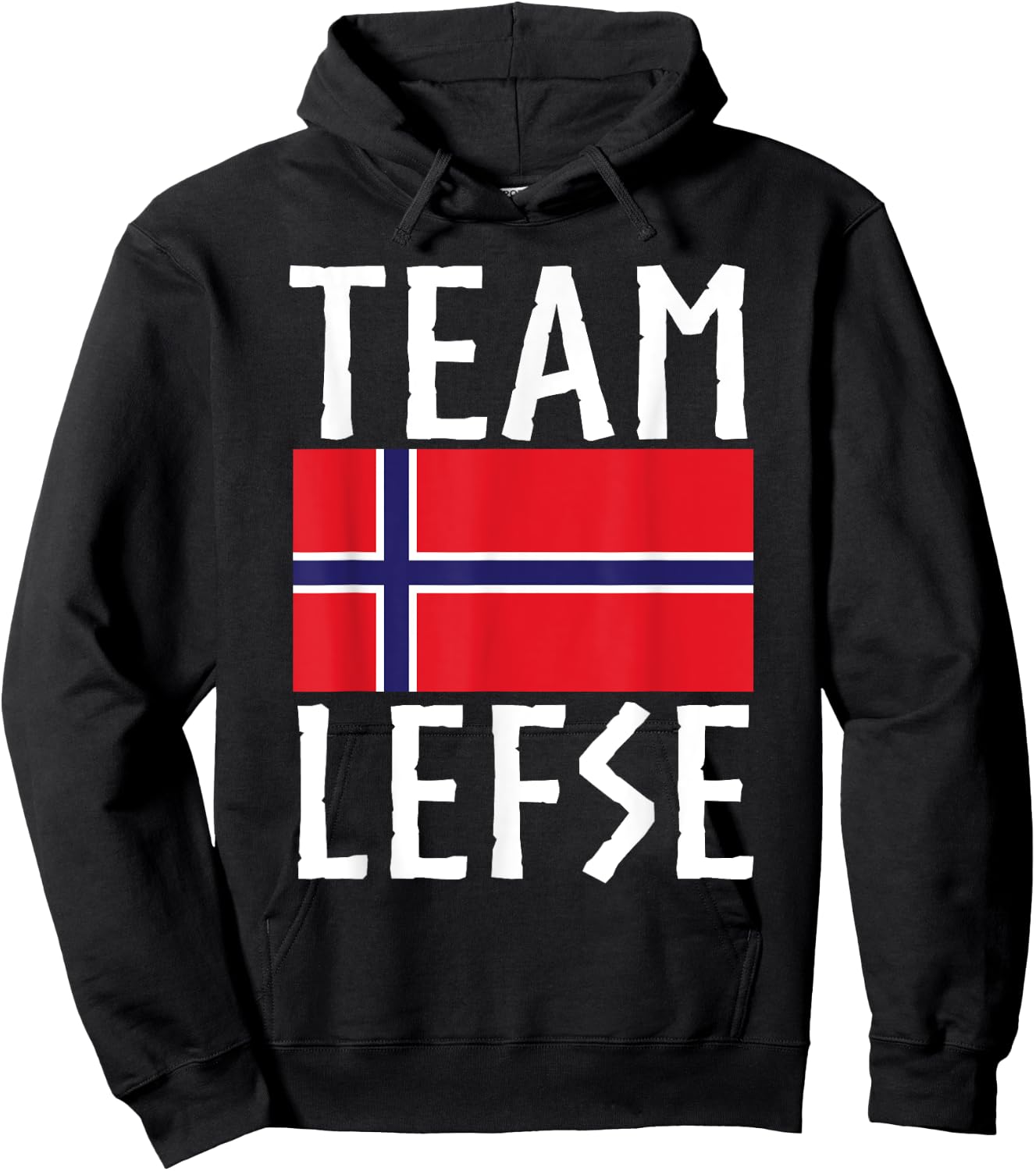 Team Lefse Norwegian Christmas Lefse Making Hoodie - Hoodie | Black