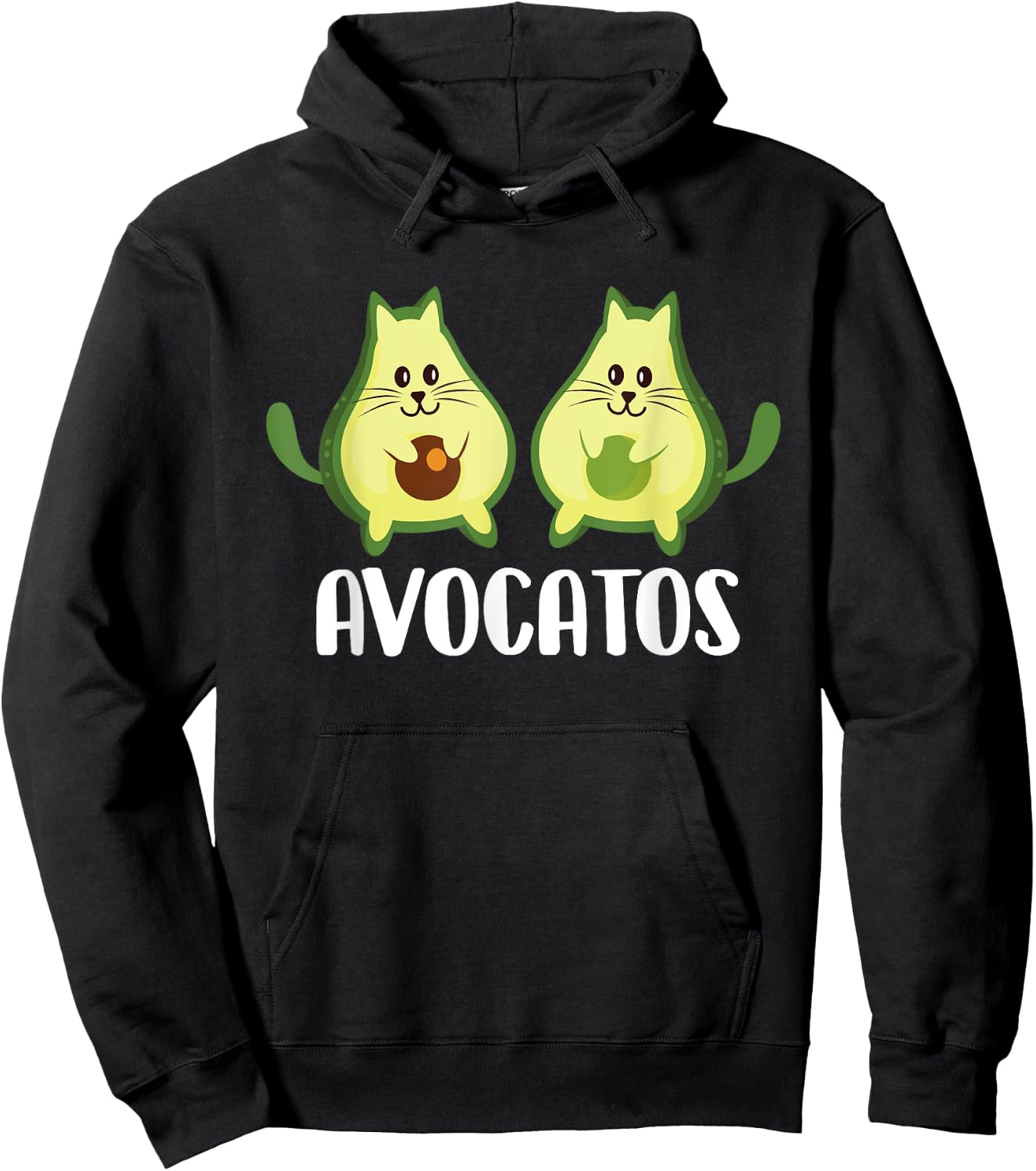 Avocatos - Vegan Animal Cat Lover Pet Owner Veterinarian Hoodie - Hoodie | Black