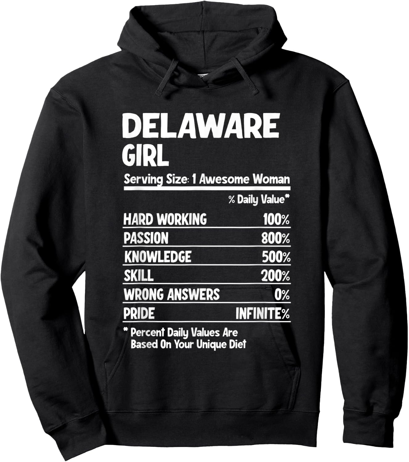 Delaware Girl Hoodie - Hoodie | Black