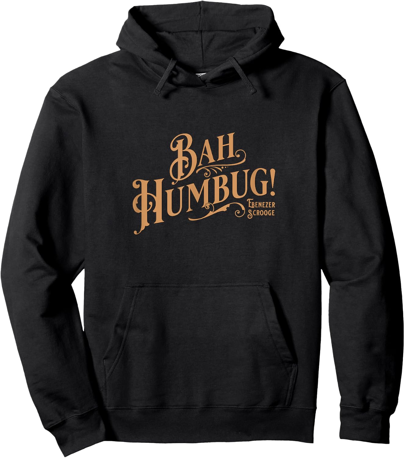 Christmas Song, Scrooge, Marley, Holiday Design Bah Hum Bug Hoodie - Hoodie | Black